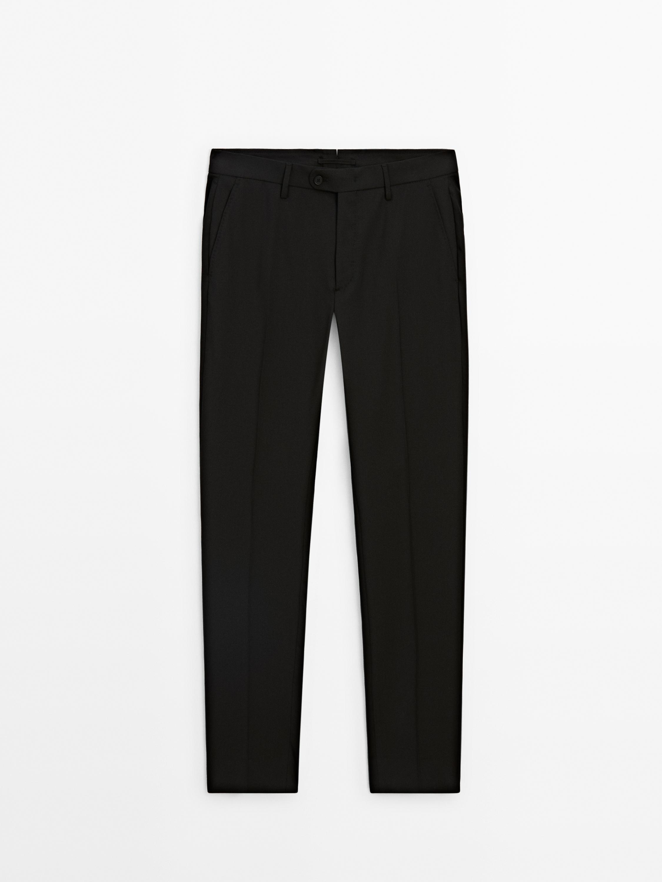 Костюмные брюки из 100% шерсти — Massimo Dutti