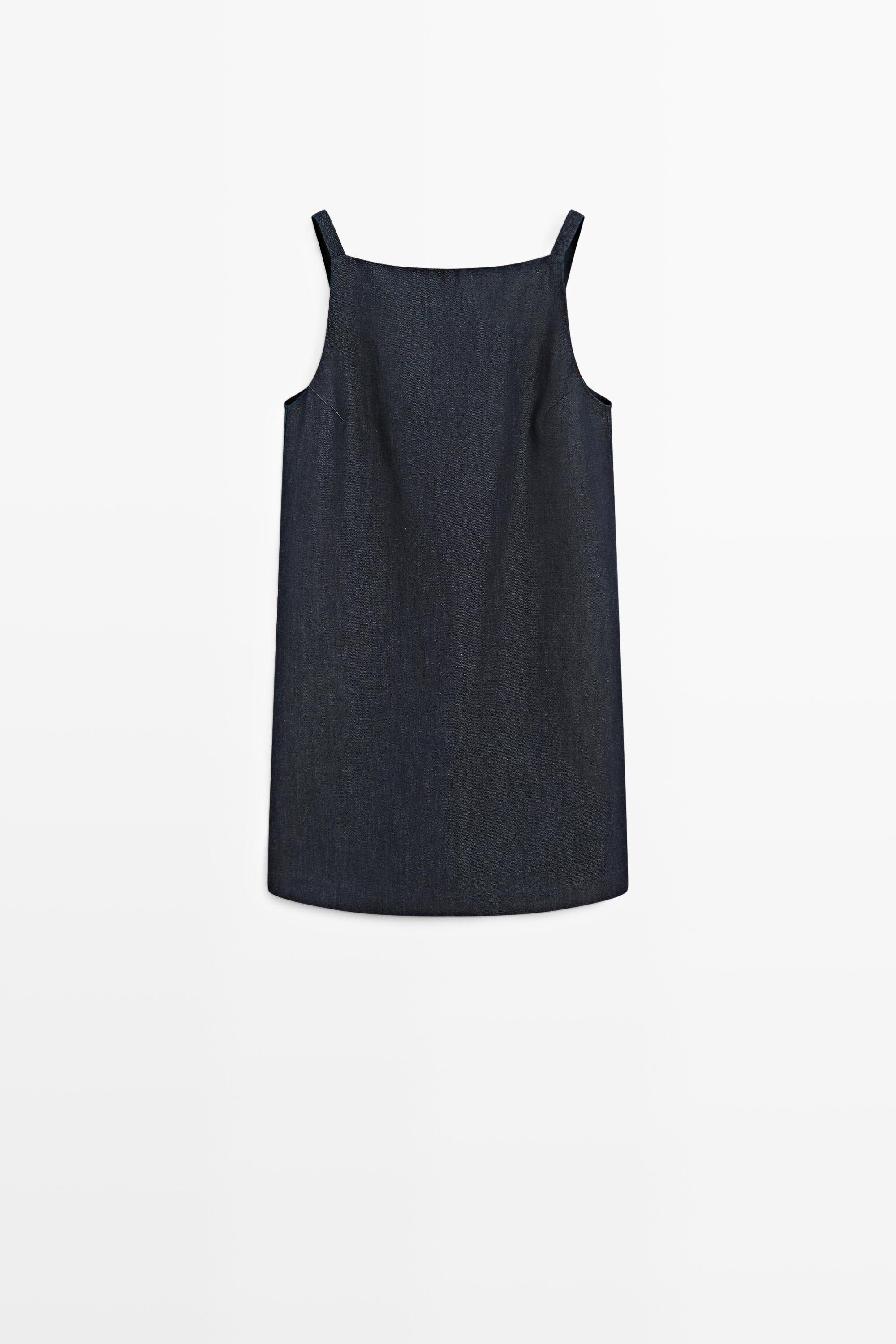 Джинсовое платье мини — Massimo Dutti