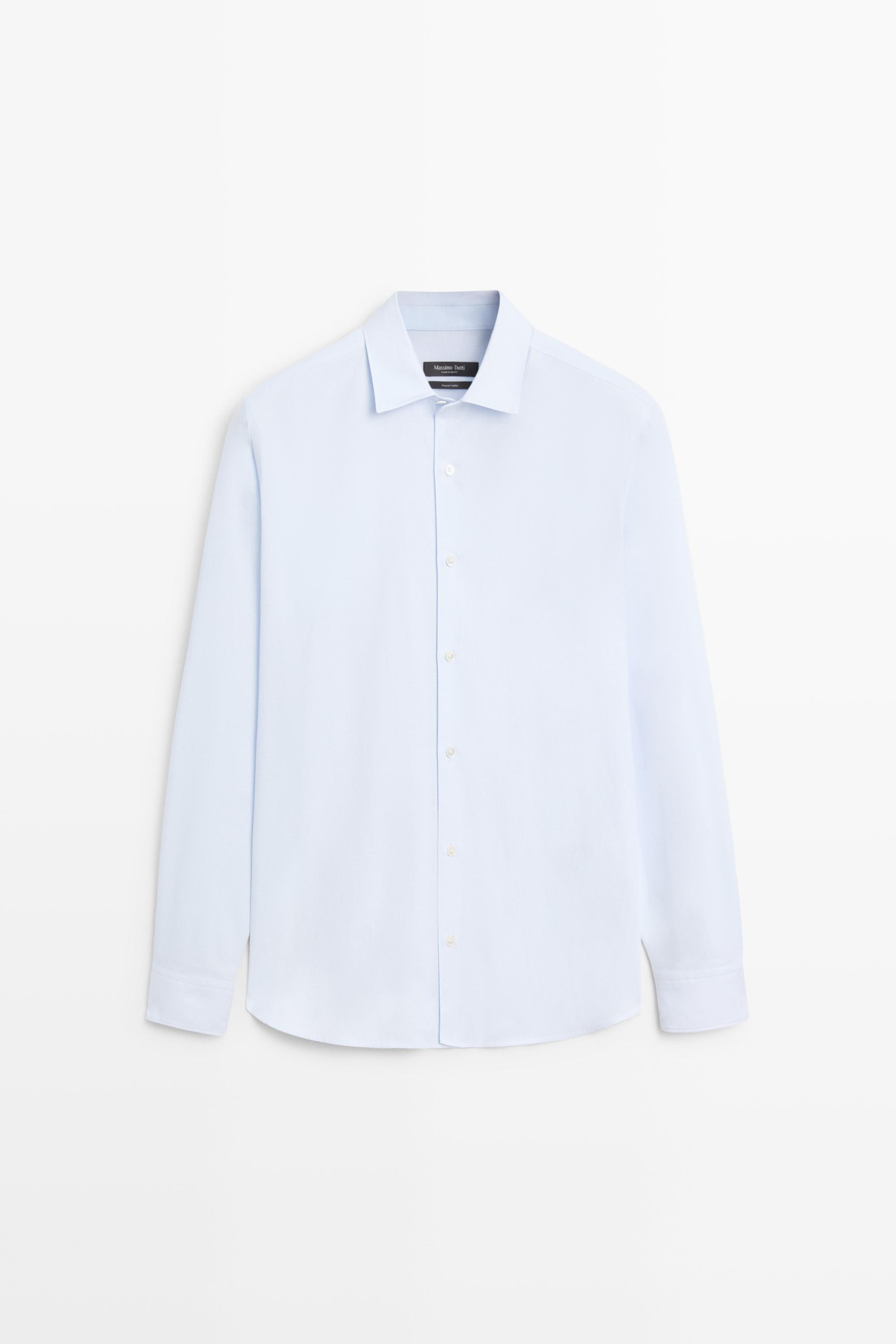 Рубашка классического кроя из 100% хлопка — Massimo Dutti