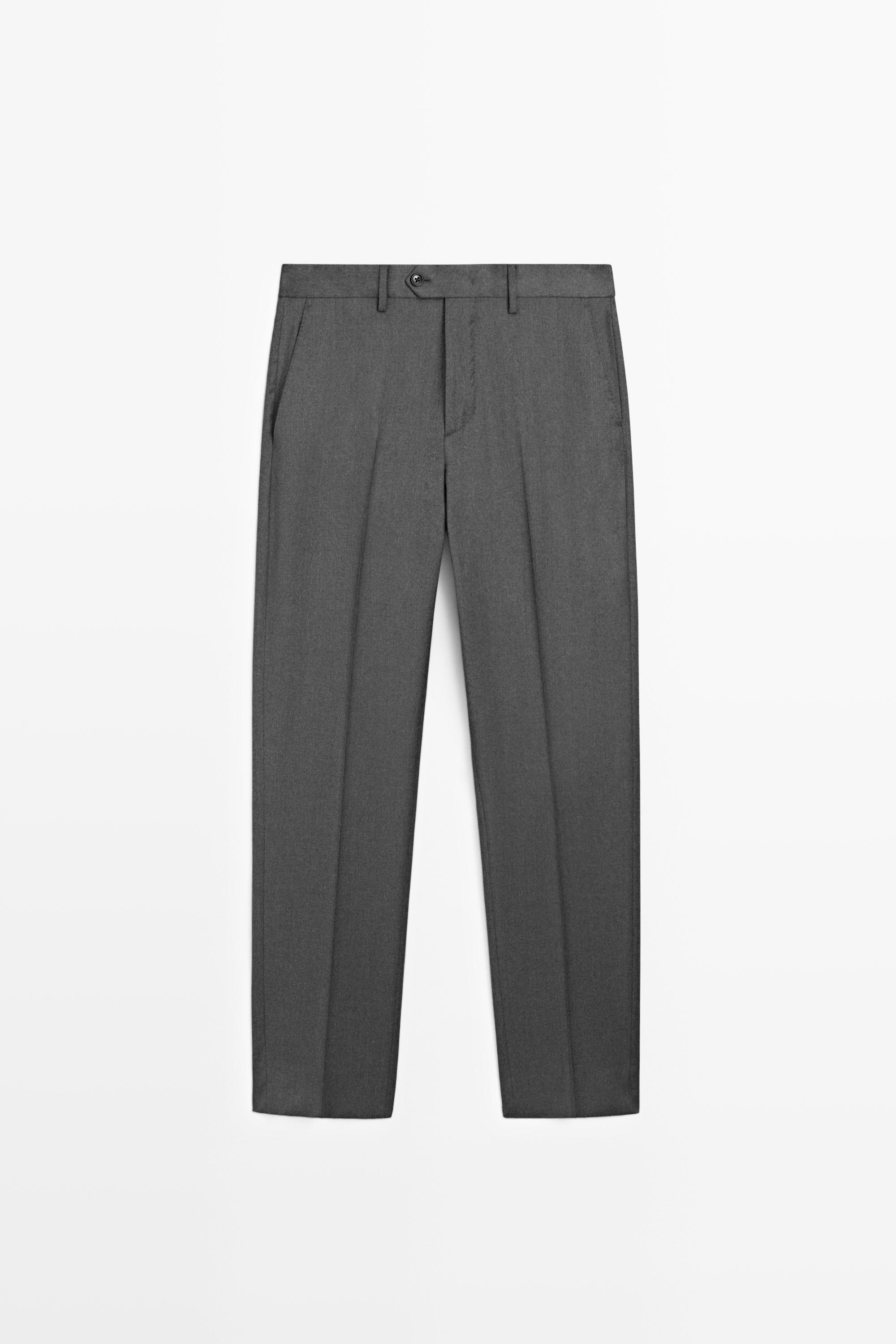Костюмные брюки из 100% шерсти Cool Wool — Massimo Dutti