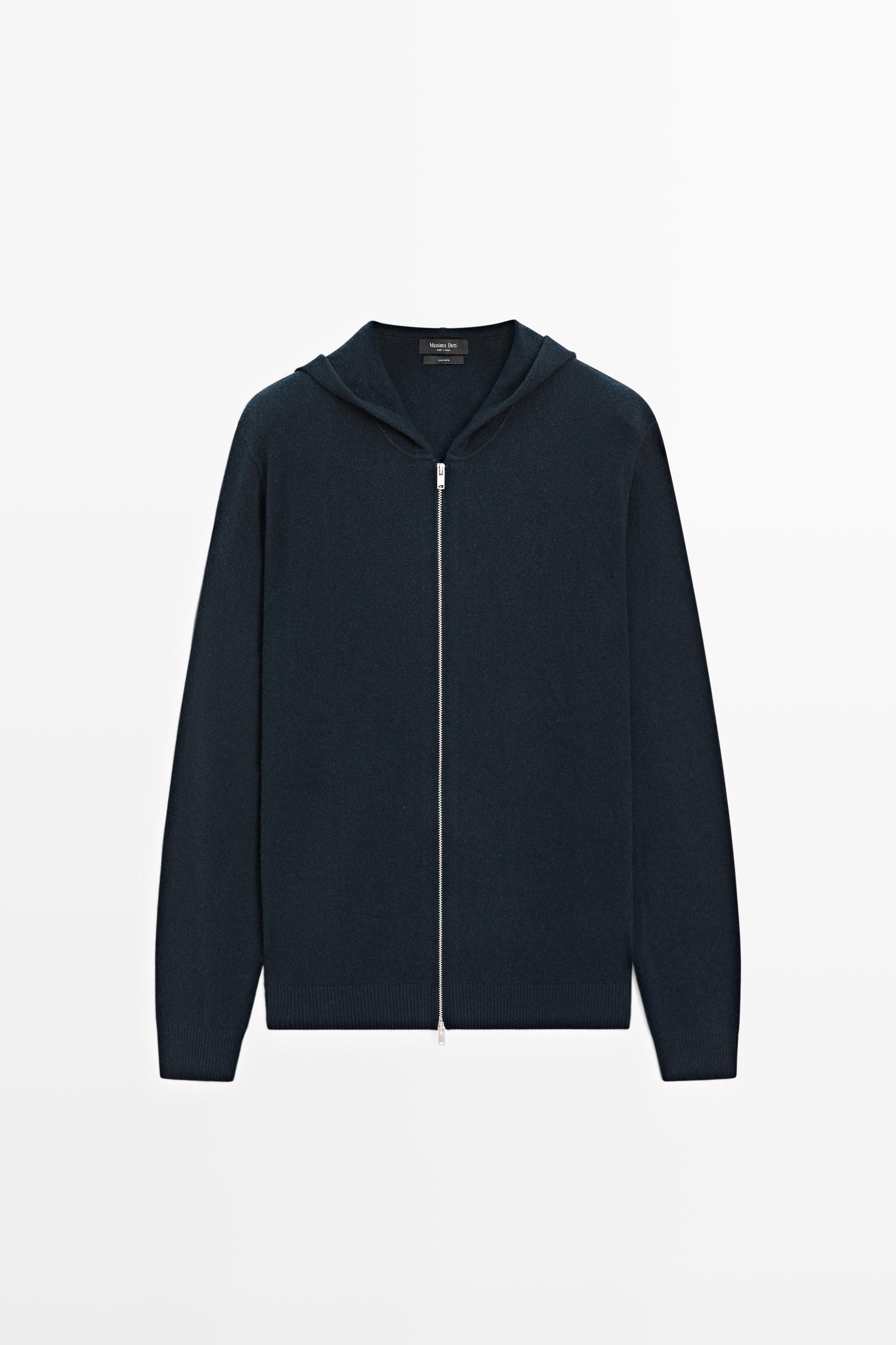 Кардиган из 100% кашемира с капюшоном — Massimo Dutti