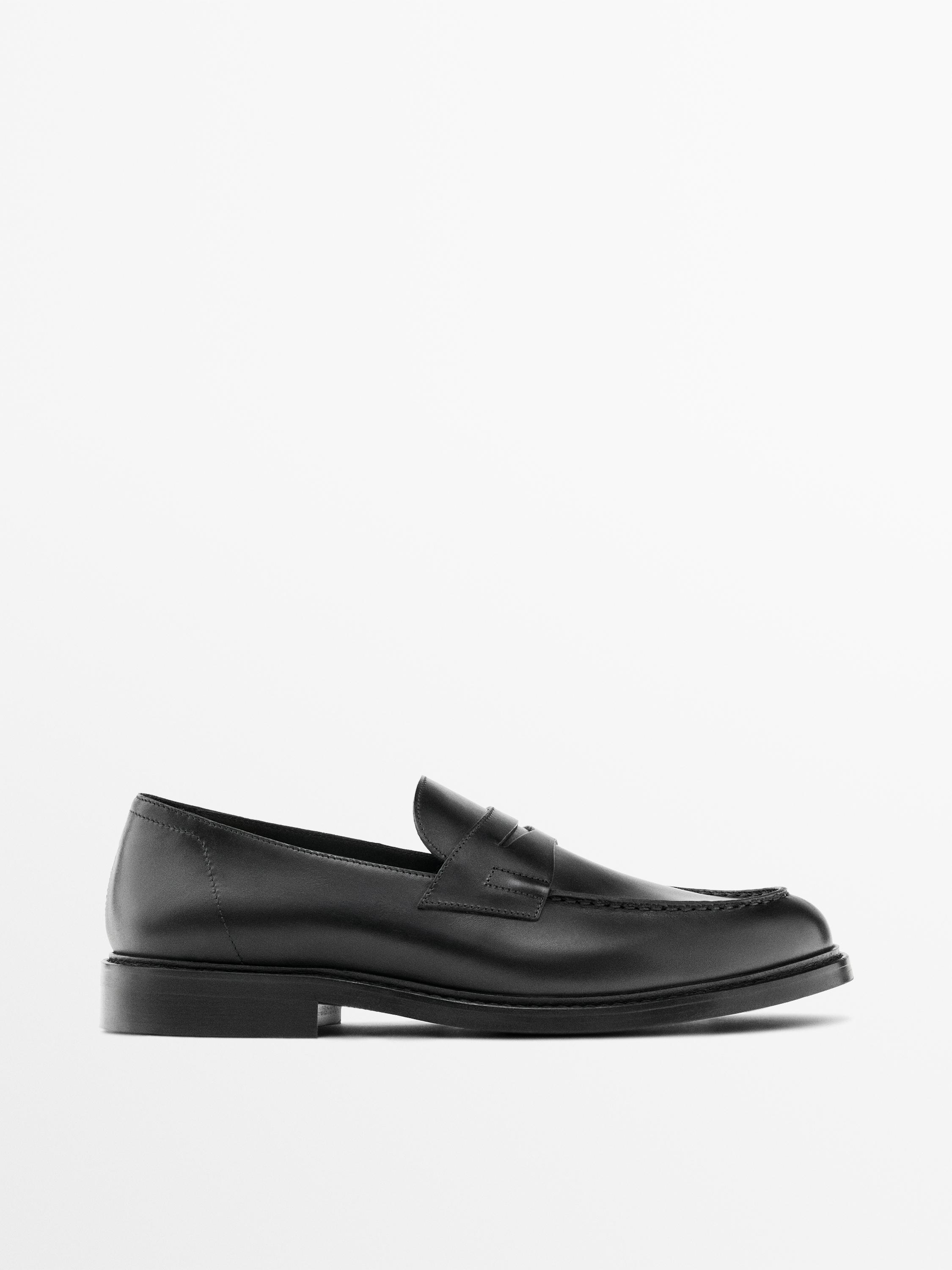 Лоферы из кожи наппа — Massimo Dutti