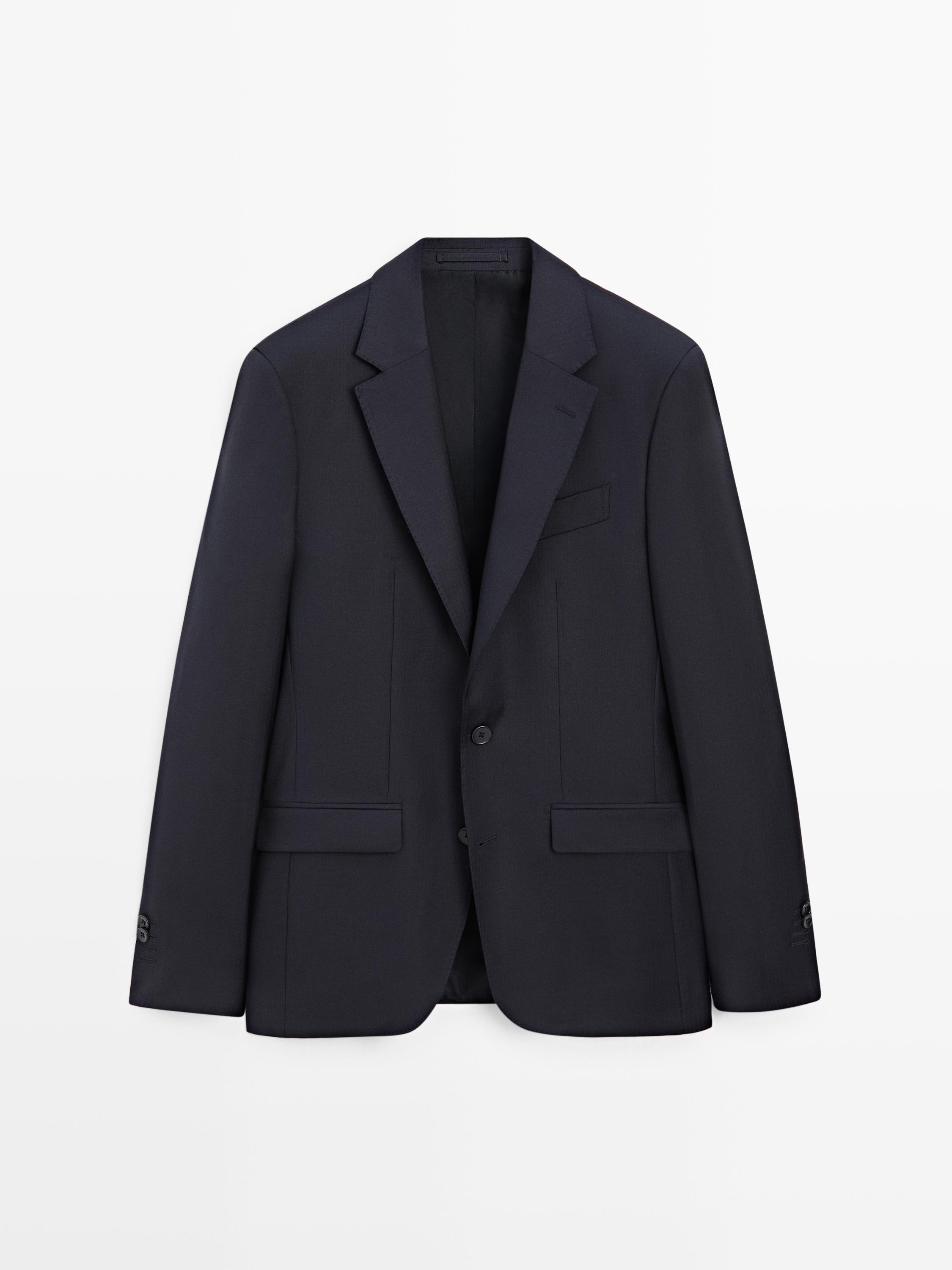 Пиджак из 100% холодной шерсти — Massimo Dutti