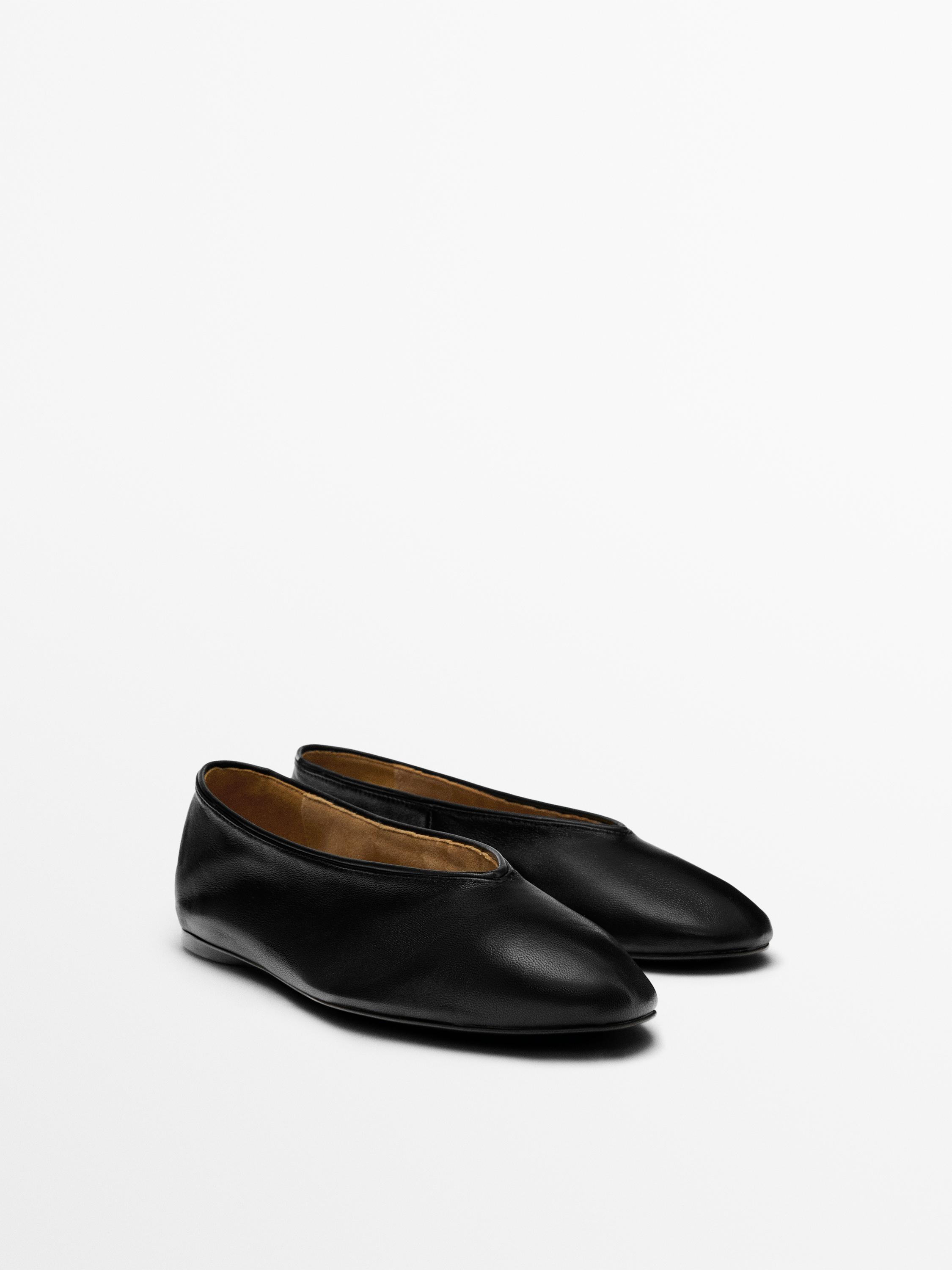 Балетки из мягкой кожи — Massimo Dutti