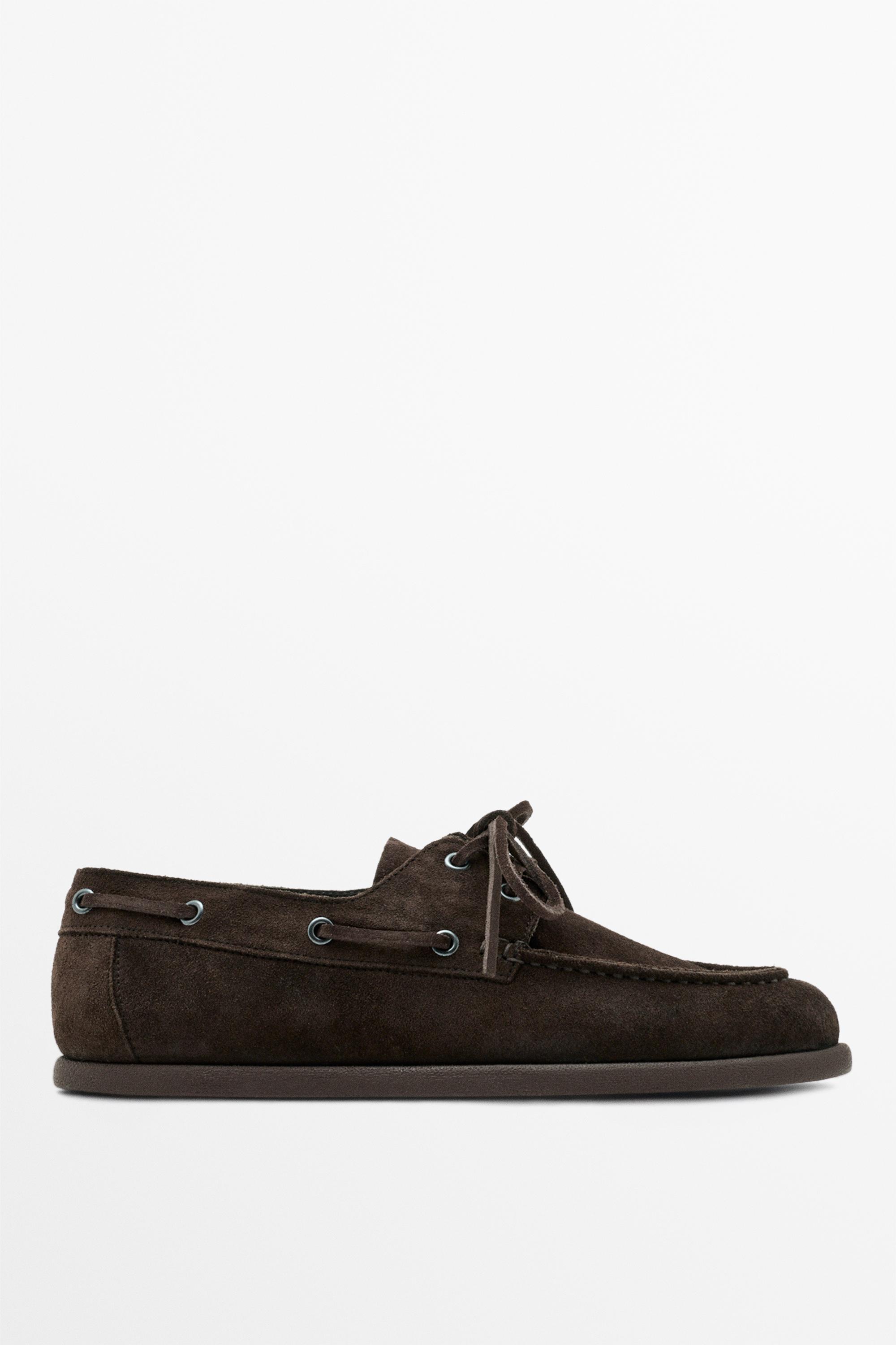 Топсайдеры из замши — Massimo Dutti