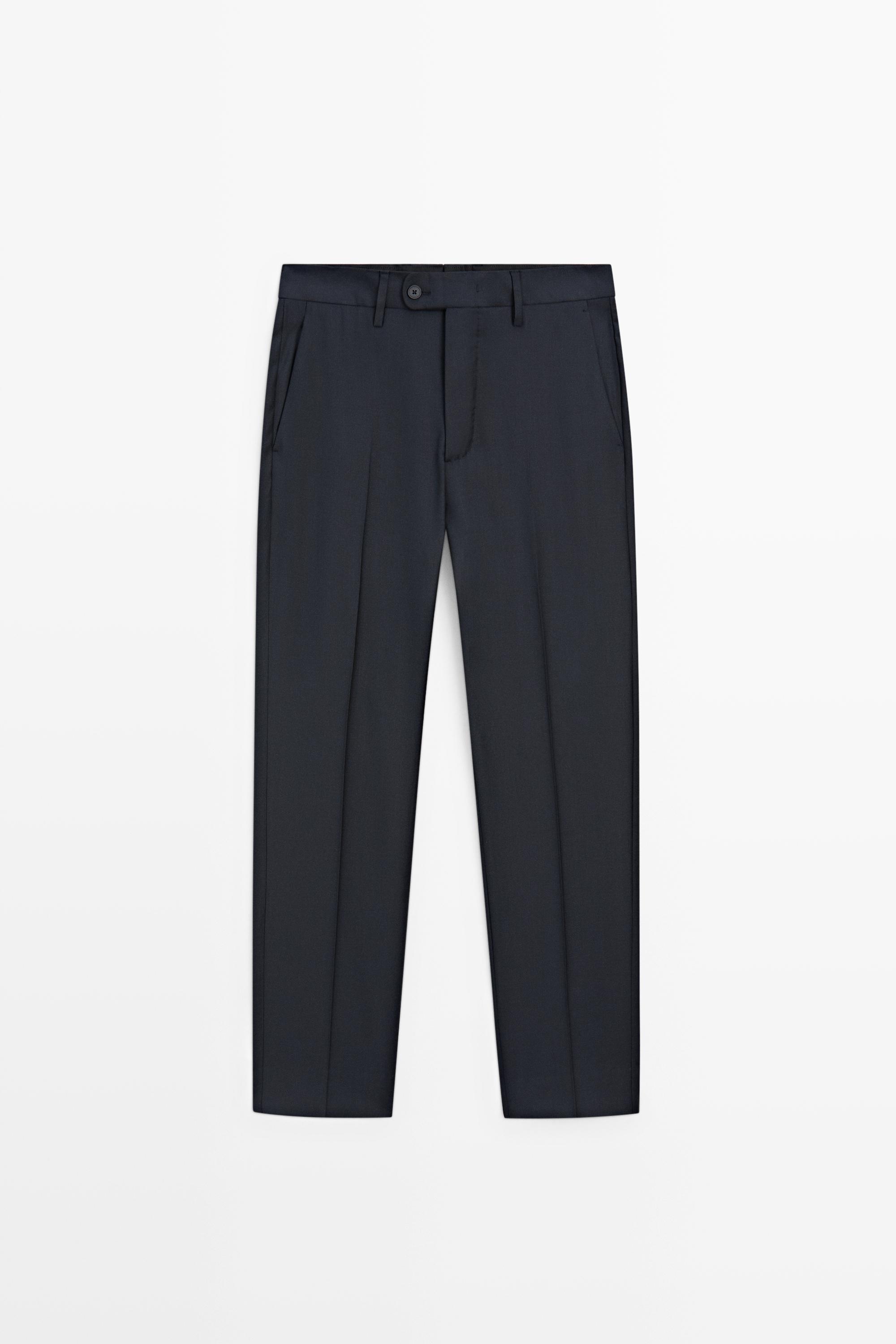 Костюмные брюки из 100% шерсти — Massimo Dutti