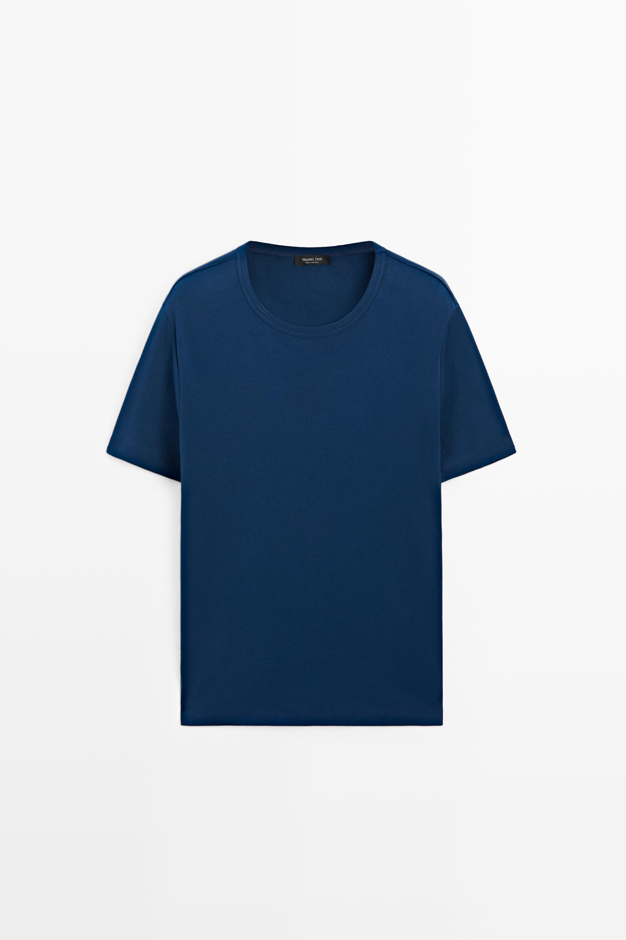 Хлопковая футболка — Massimo Dutti