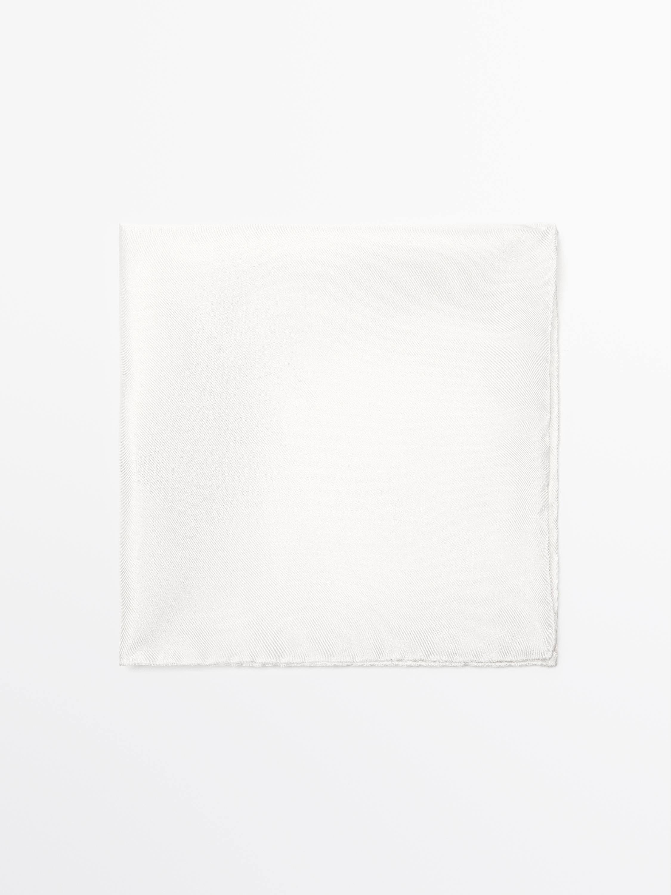 Однотонный платок из 100% шелка — Massimo Dutti