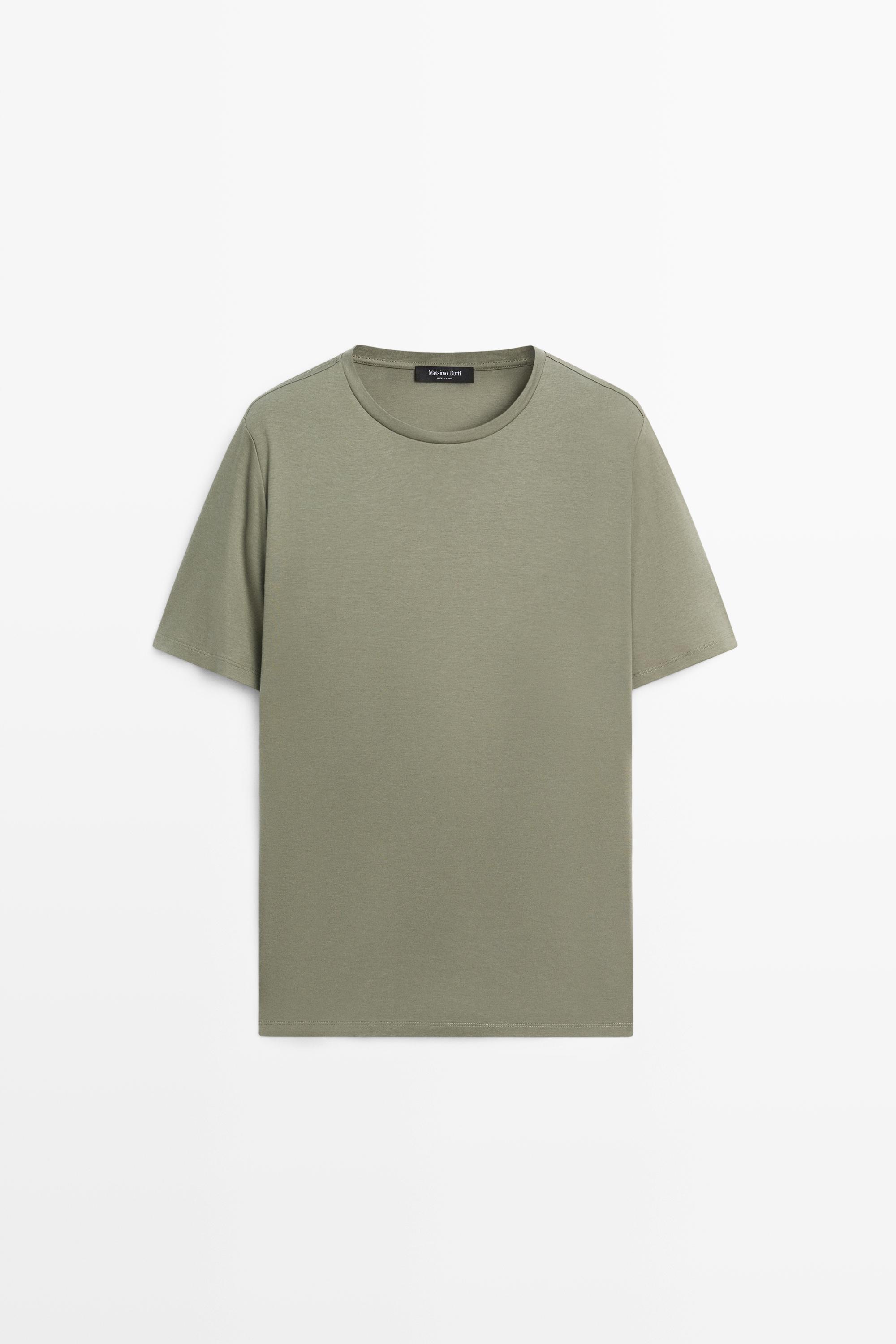 Футболка из смесового хлопка — Massimo Dutti