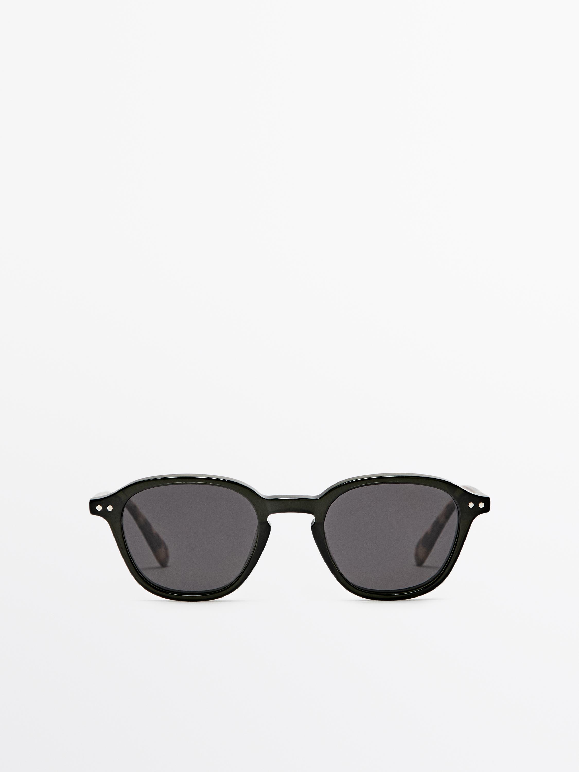Круглые солнцезащитные очки — Massimo Dutti