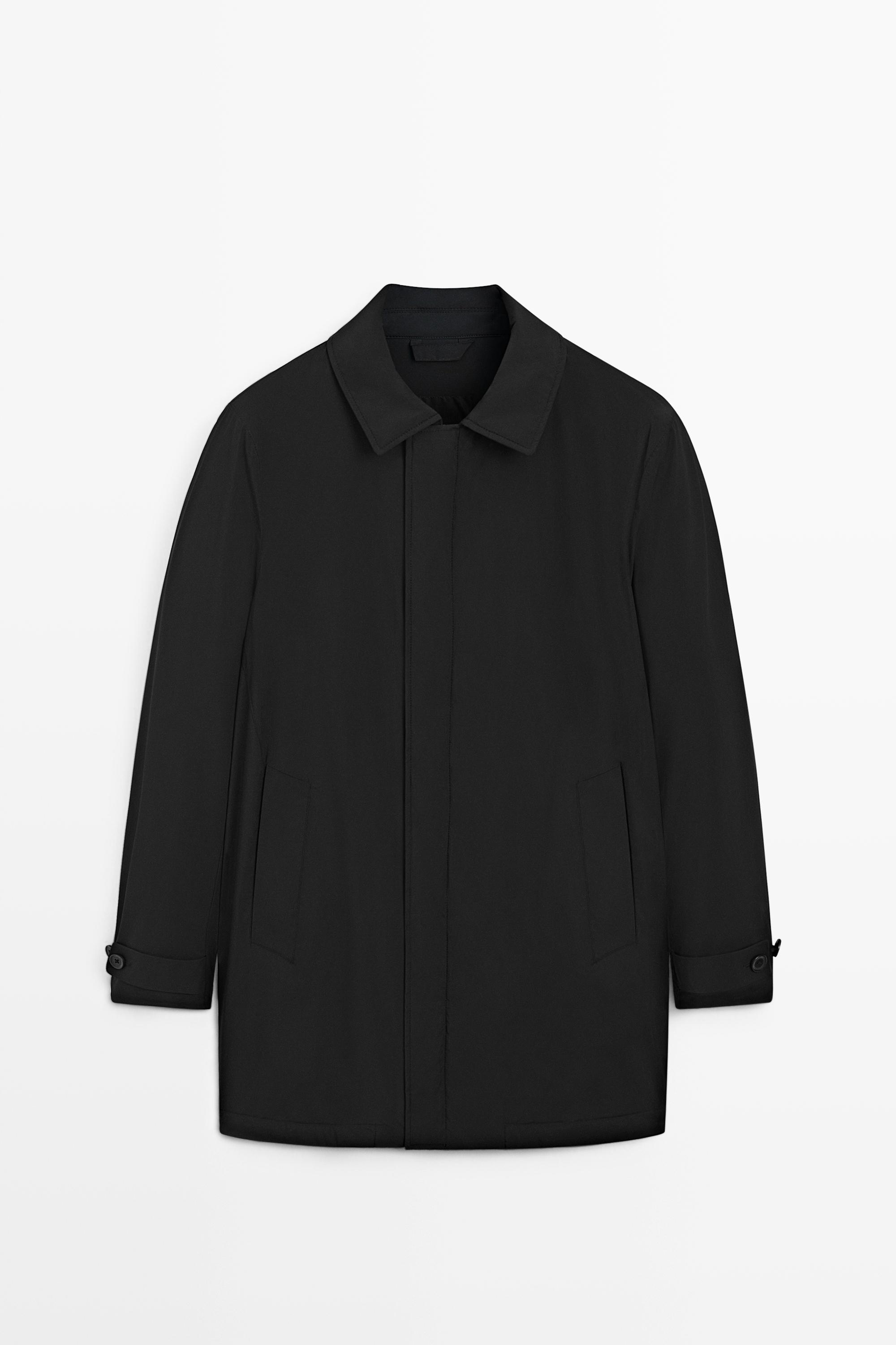 Тренч из высокотехнологичной ткани — Massimo Dutti