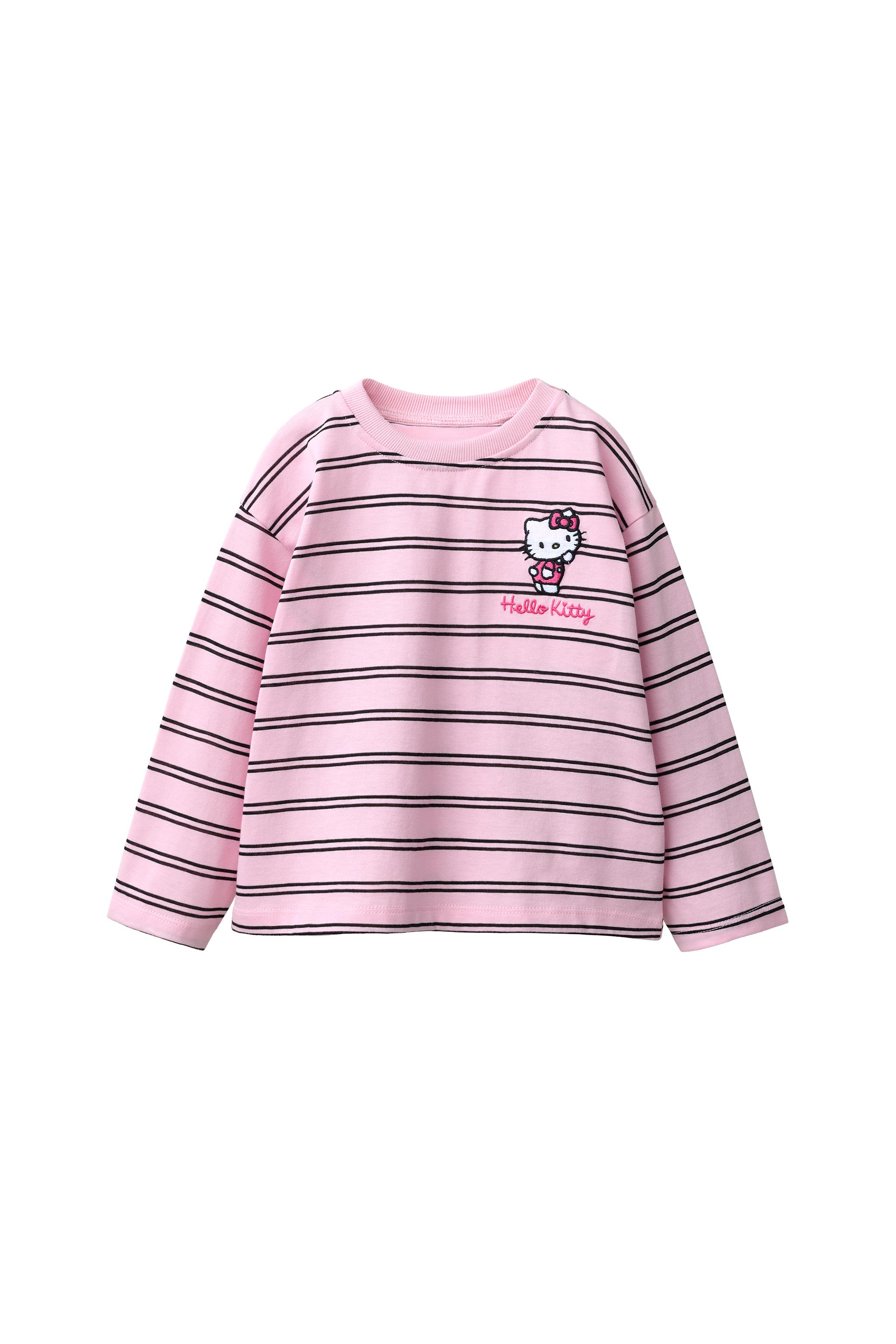 Футболка в полоску с вышивкой HELLO KITTY © SANRIO — ZARA