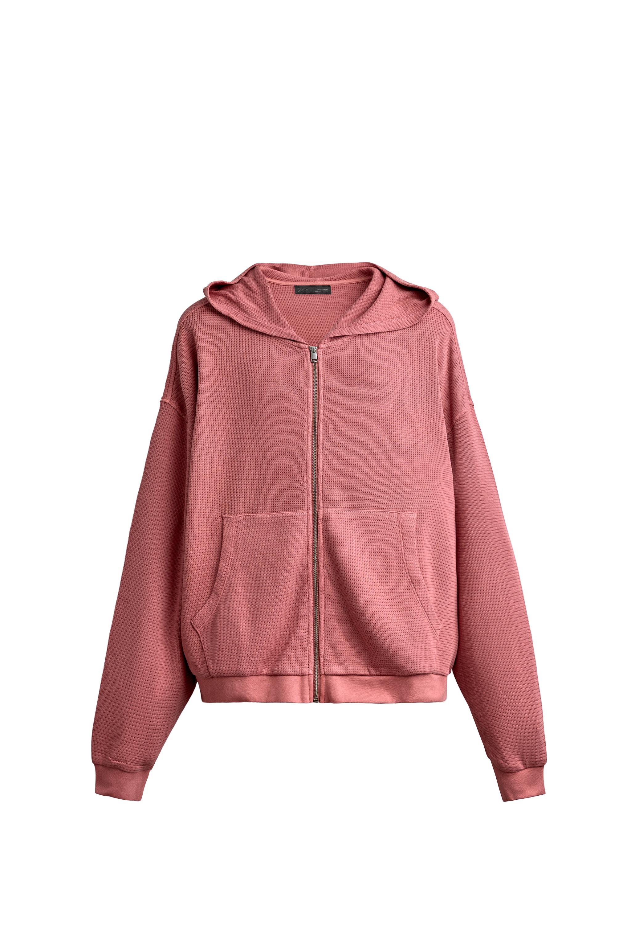 Худи из вафляной вязки — ZARA