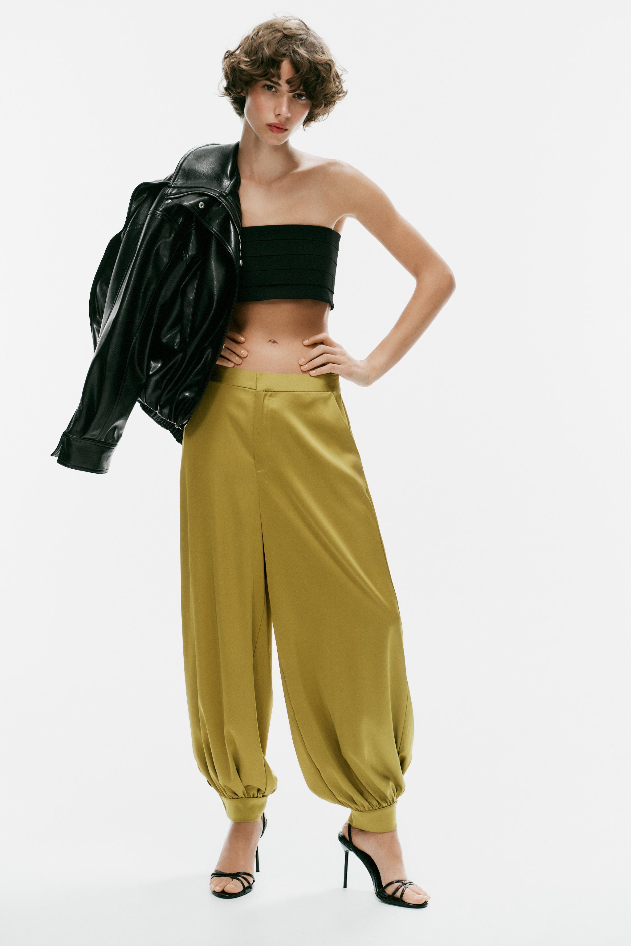 Брюки-шаровары из сатина — ZARA