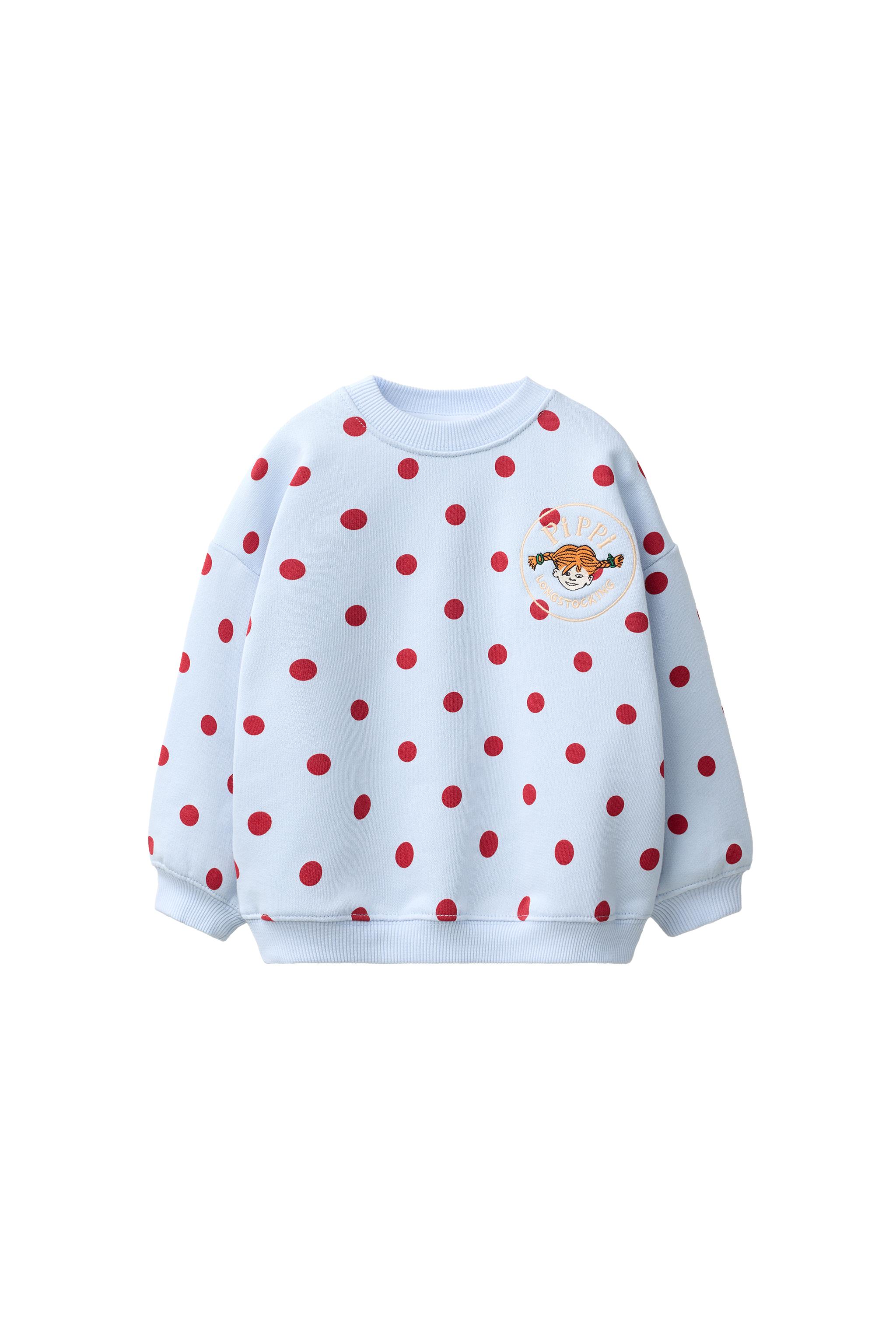 Свитшот в горошек PIPPI LONGSTOCKING © ASTRID LINDGREN COMPANY — ZARA