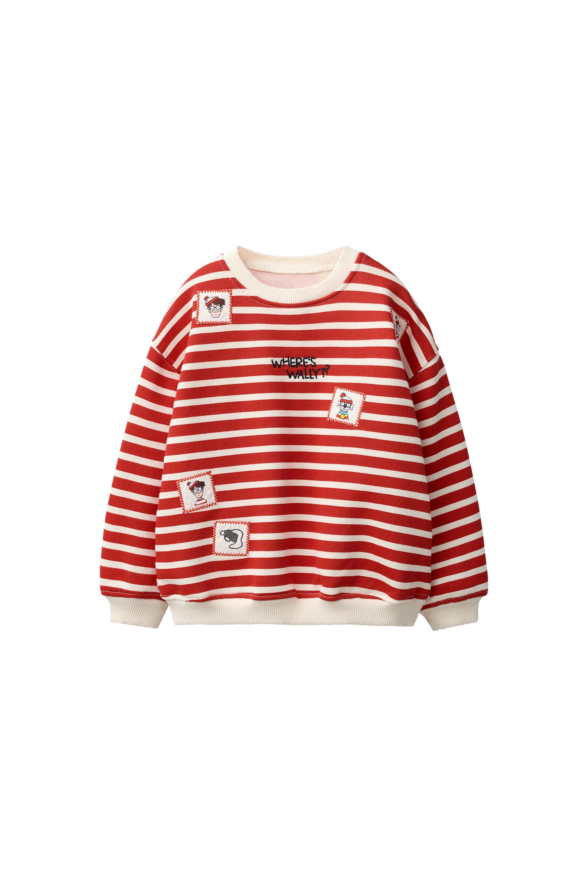 WHERE'S WALLY? ® DREAMWORKS STRIPE SWEATSHIRT — ZARA