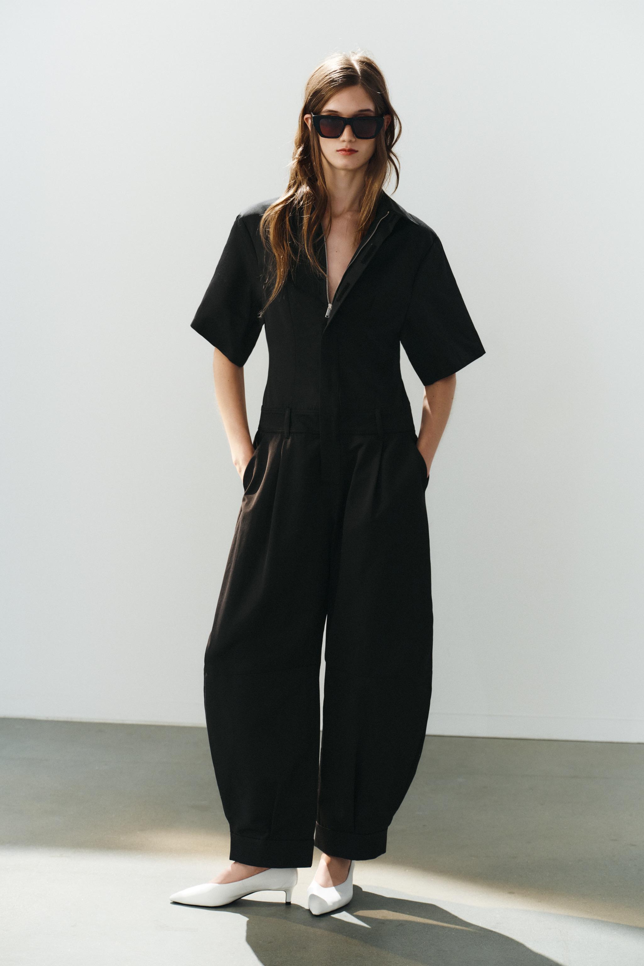 КОМБИНЕЗОН ИЗ ГАБАРДИНА — ZARA