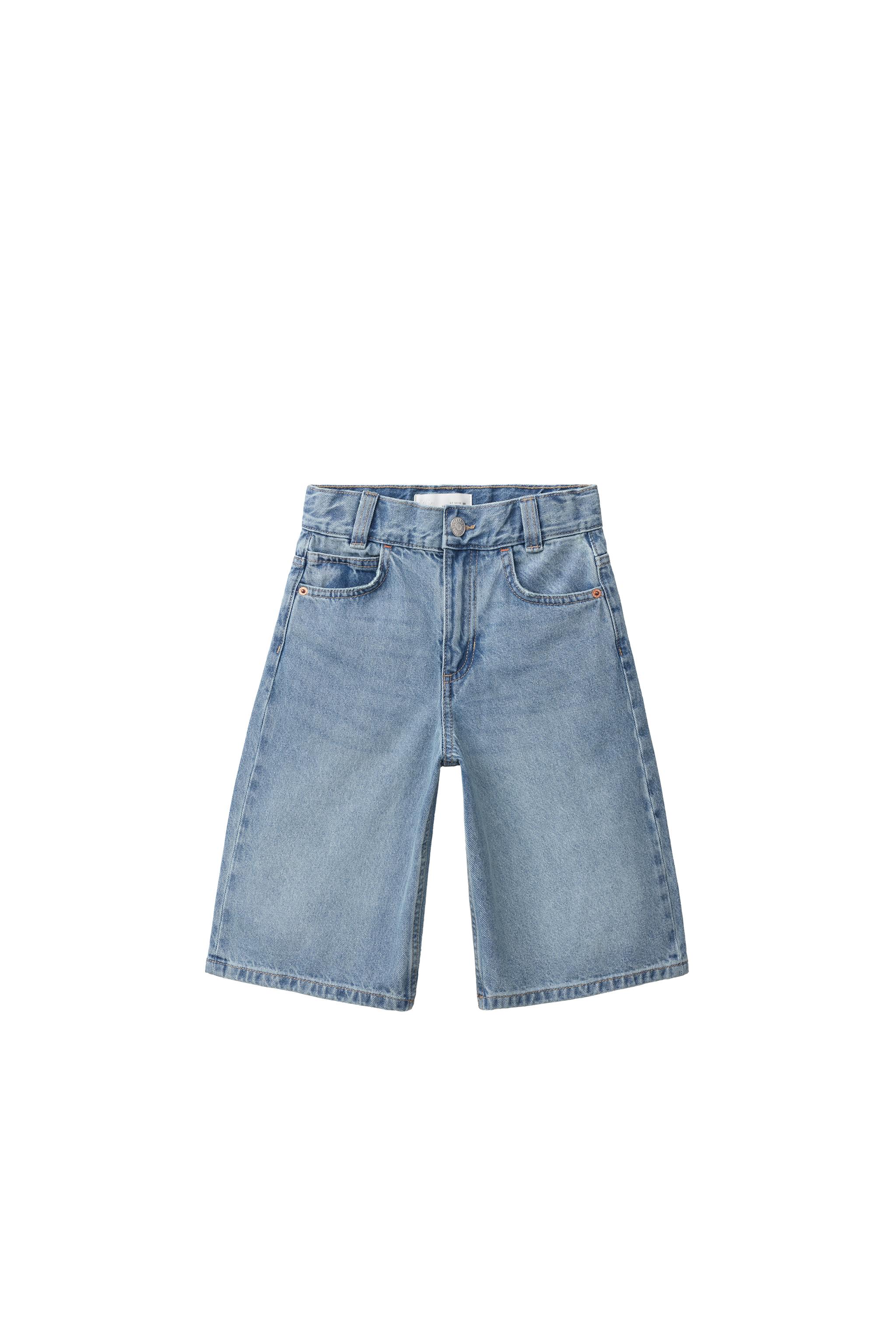 Джинсовые бермуды с карманами — ZARA