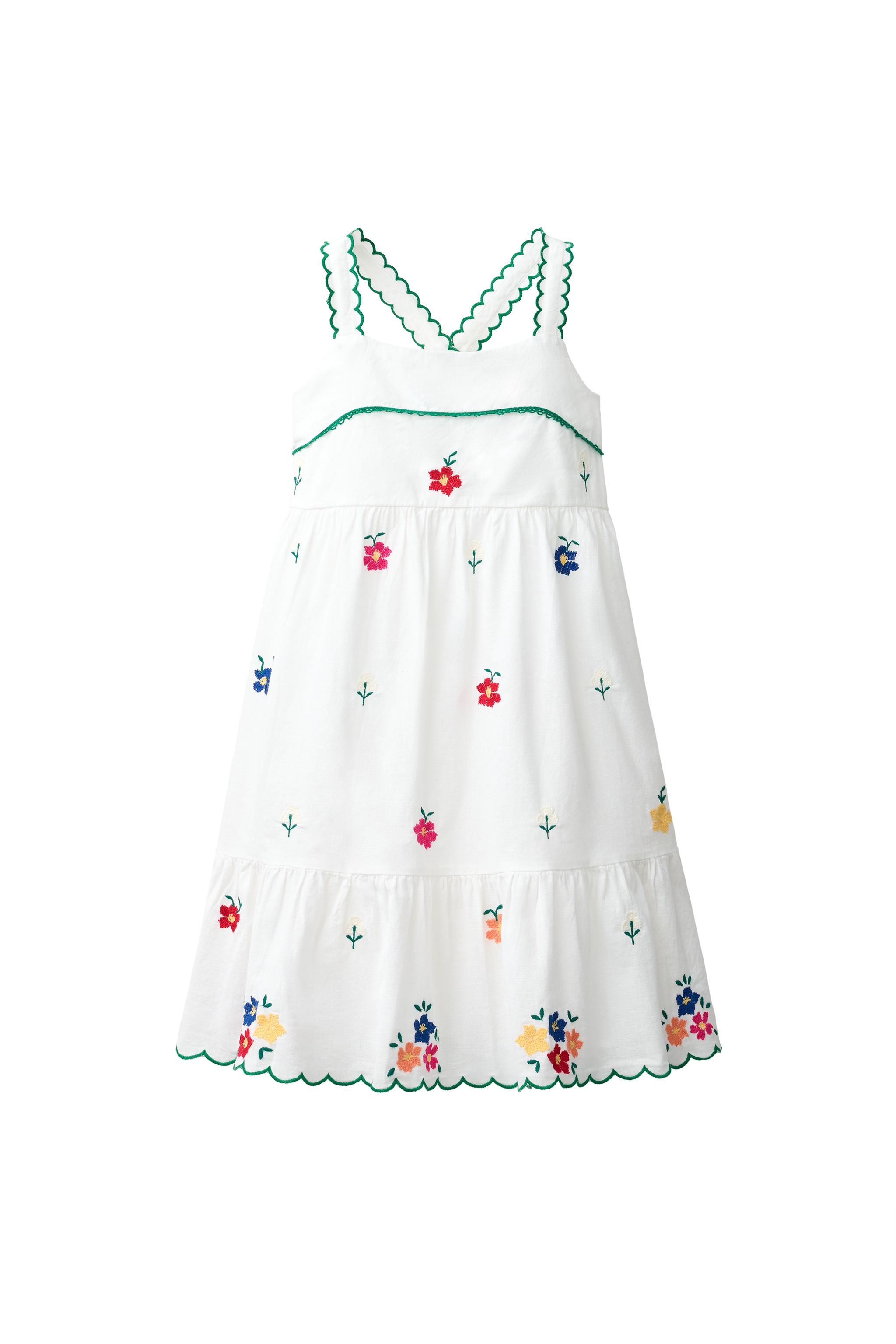 Платье с цветочной вышивкой — ZARA