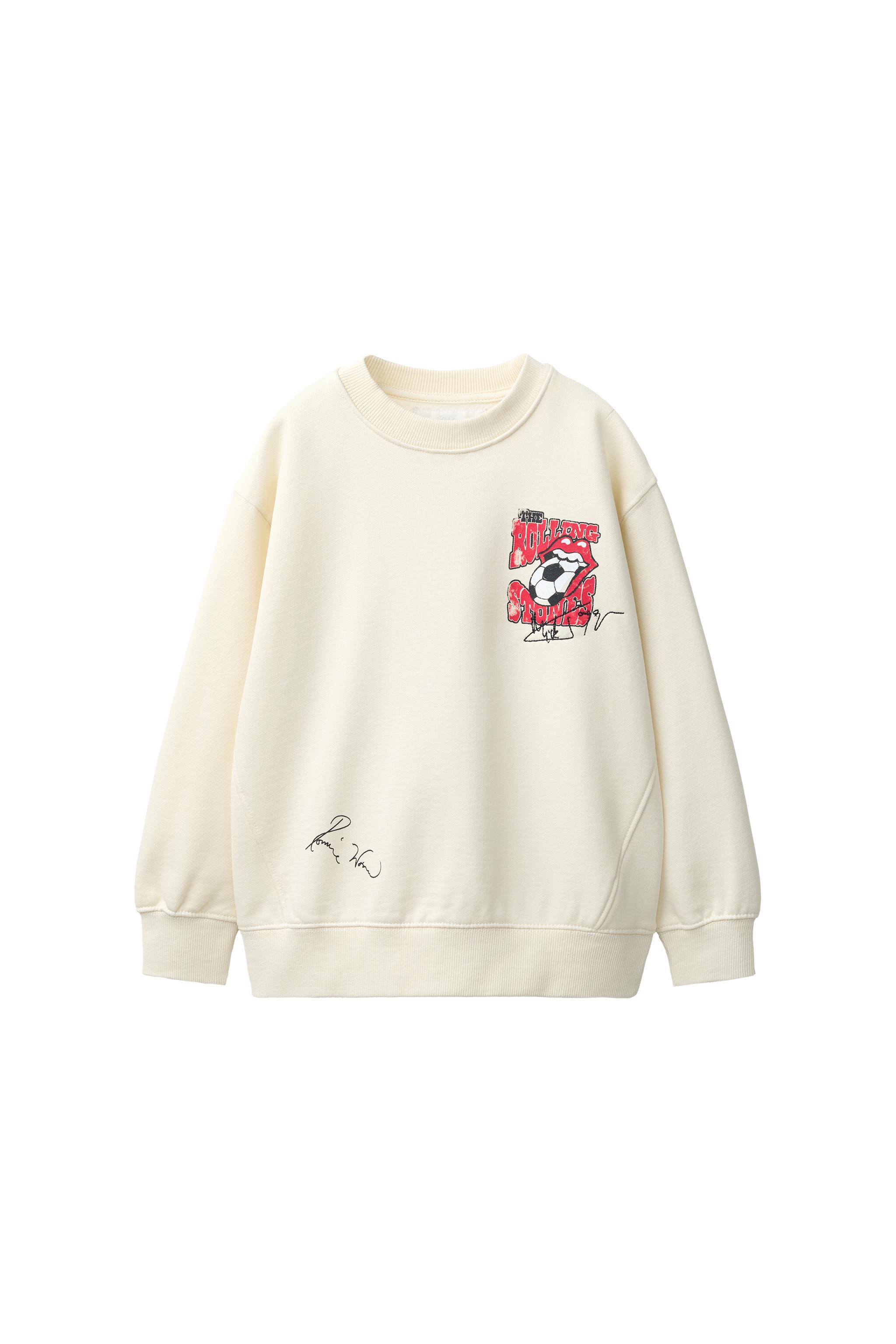 Свитшот с принтом ROLLING STONES © — ZARA