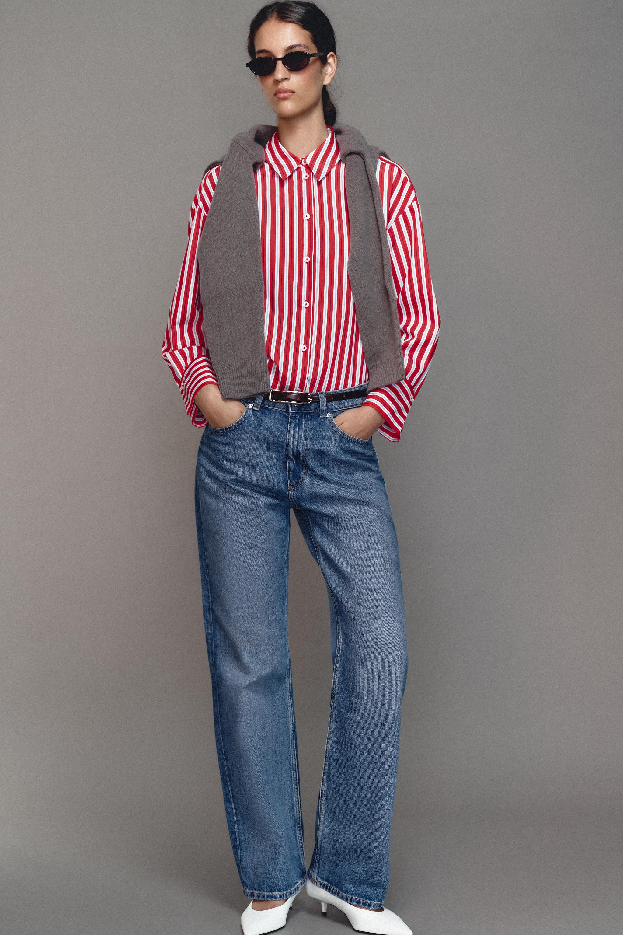 Рубашка в полоску — ZARA