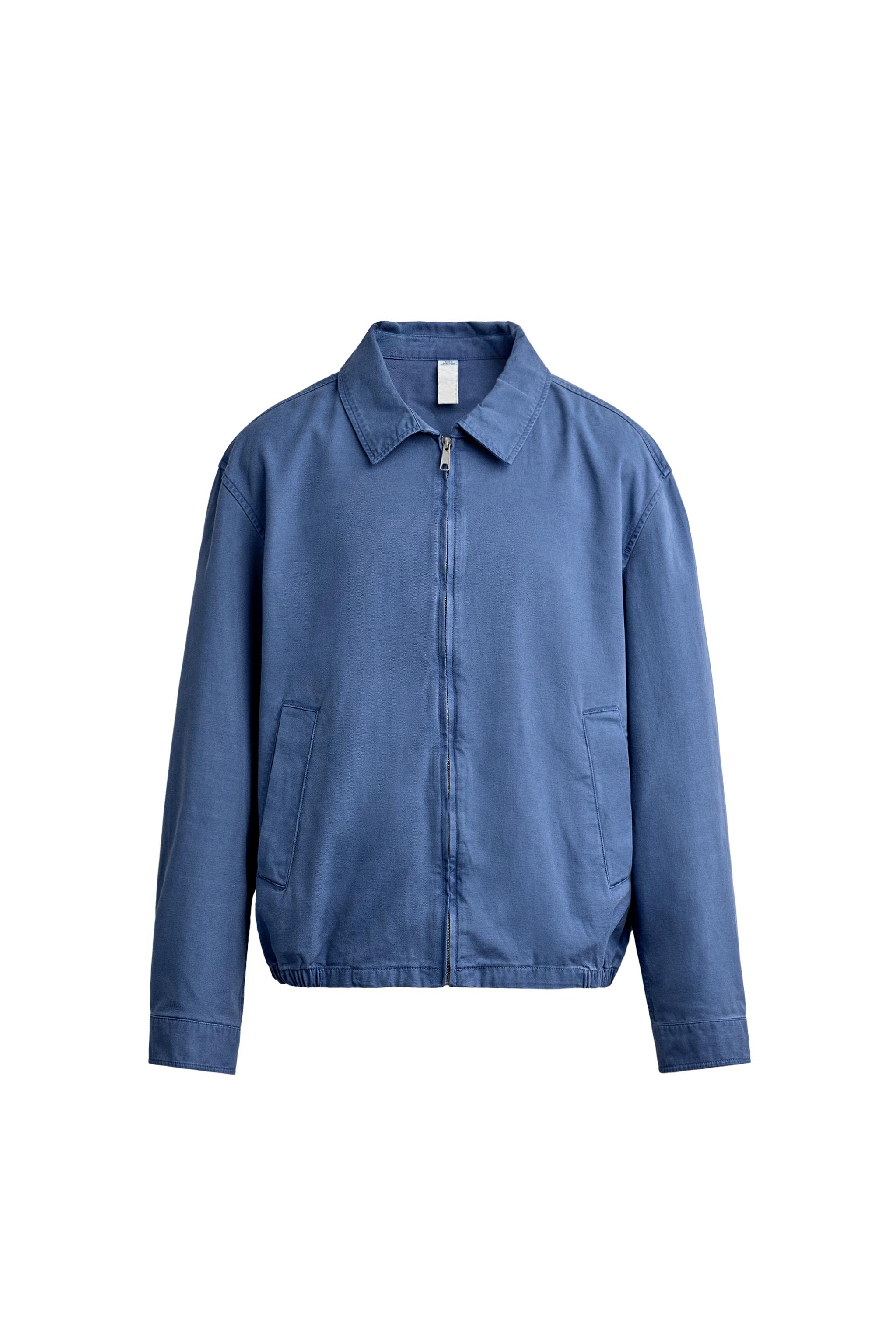 Куртка классического кроя из варёного хлопка — ZARA
