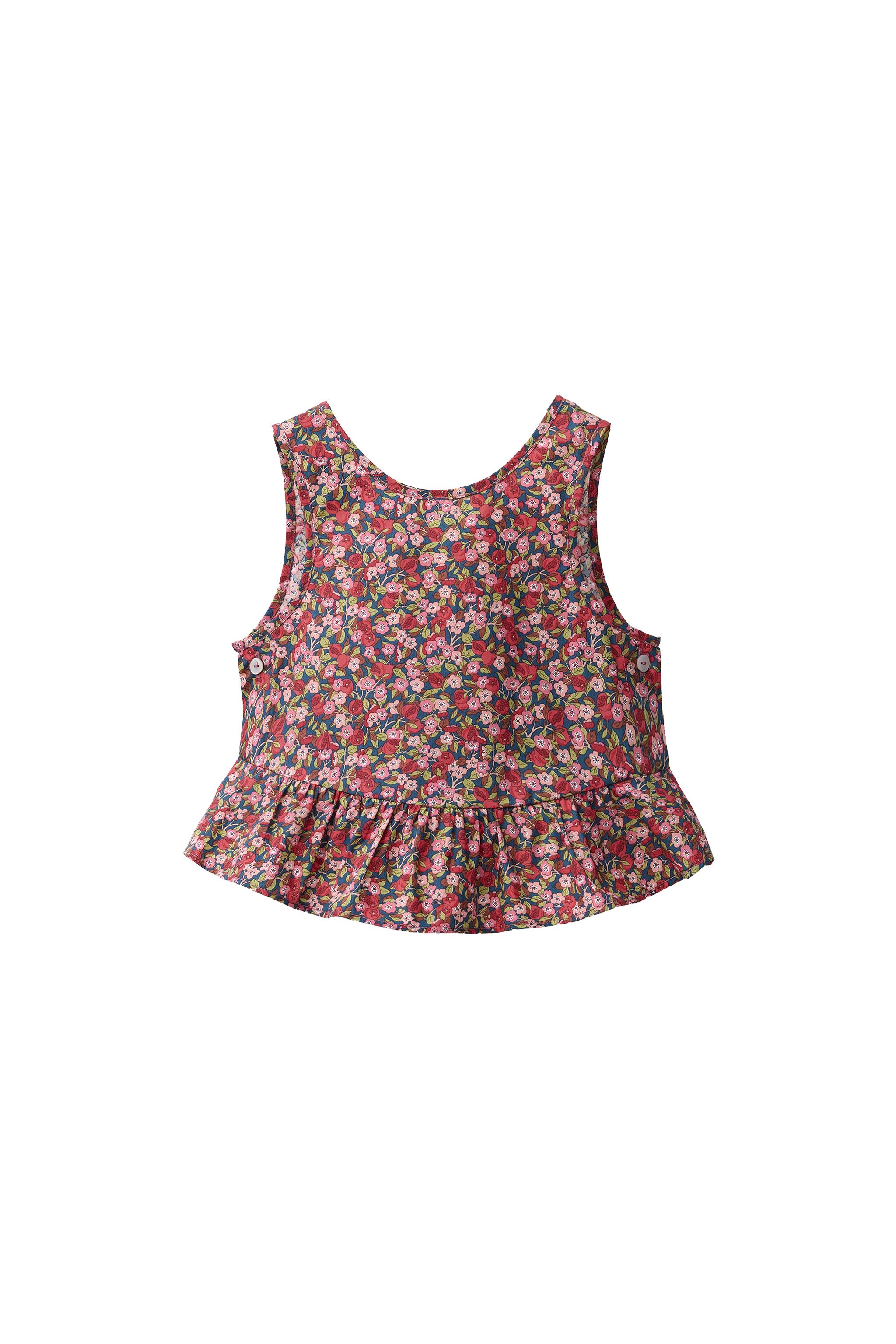 Топ с цветочным принтом из ткани Liberty — ZARA