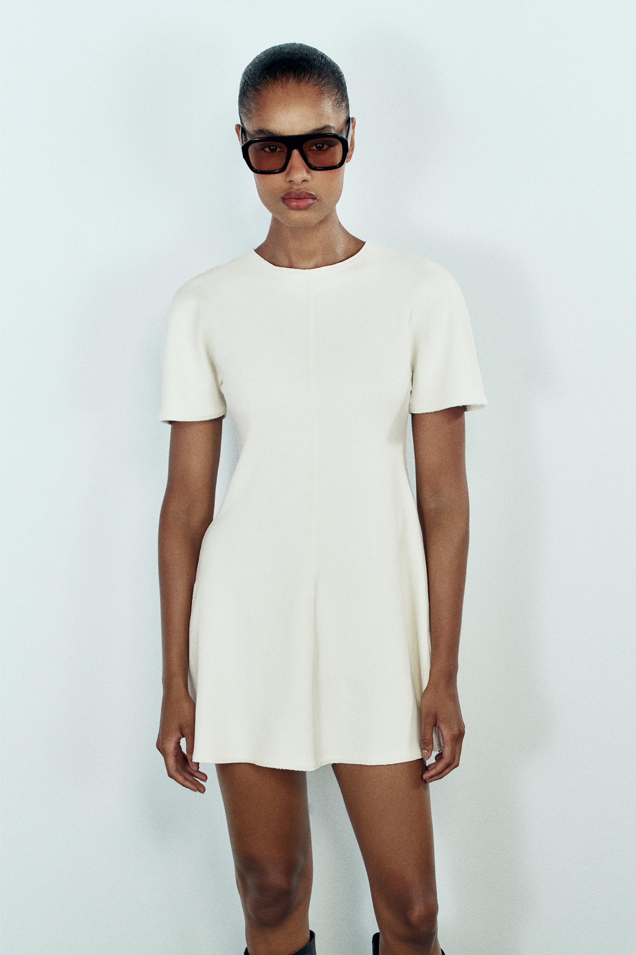 Платье мини свободного кроя — ZARA