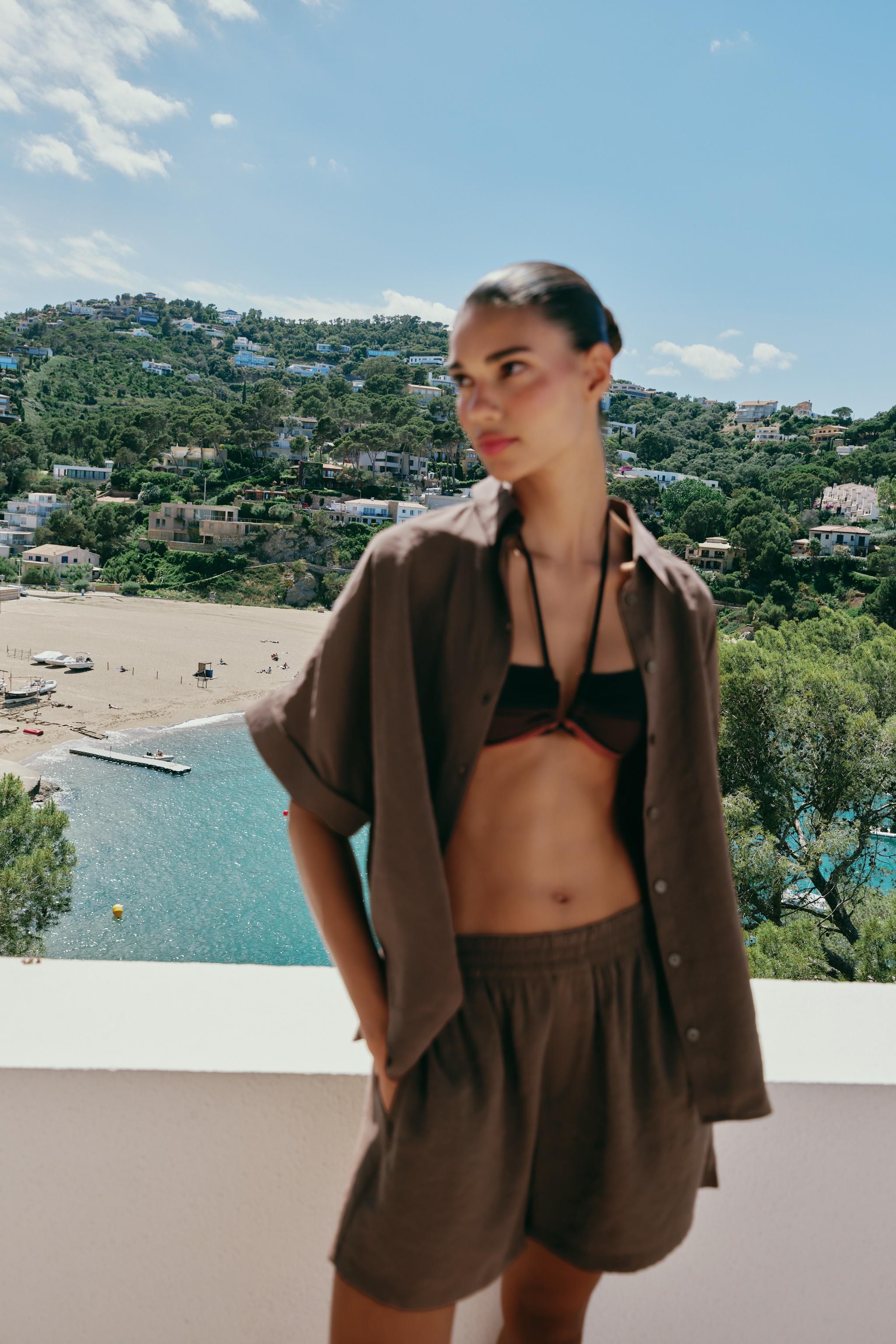 Шорты свободного кроя на эластичном поясе — ZARA