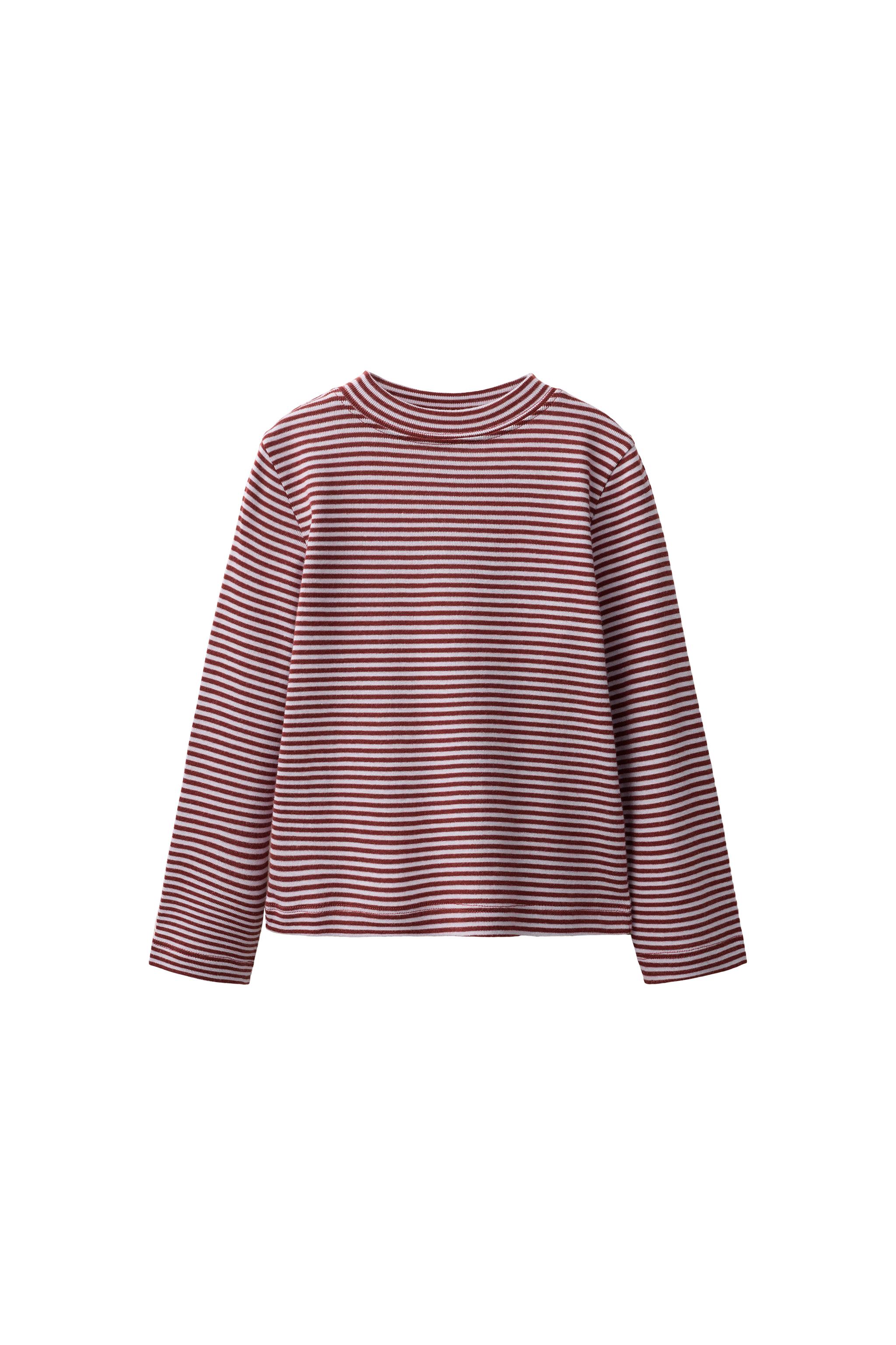 ФУТБОЛКА В ПОЛОСКУ ИЗ ХЛОПКА И МОДАЛА — ZARA