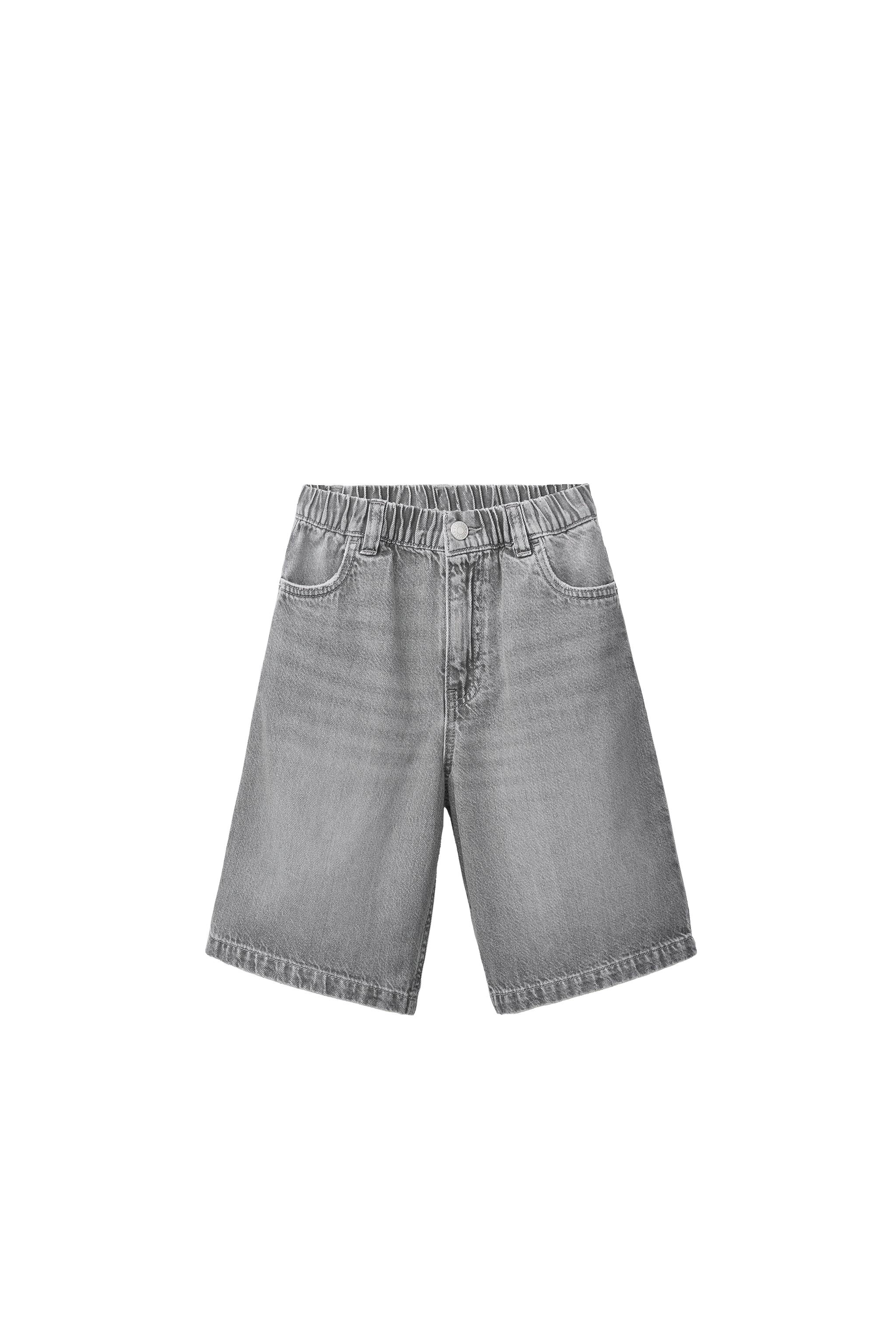 Бермуды из денима свободного кроя — ZARA