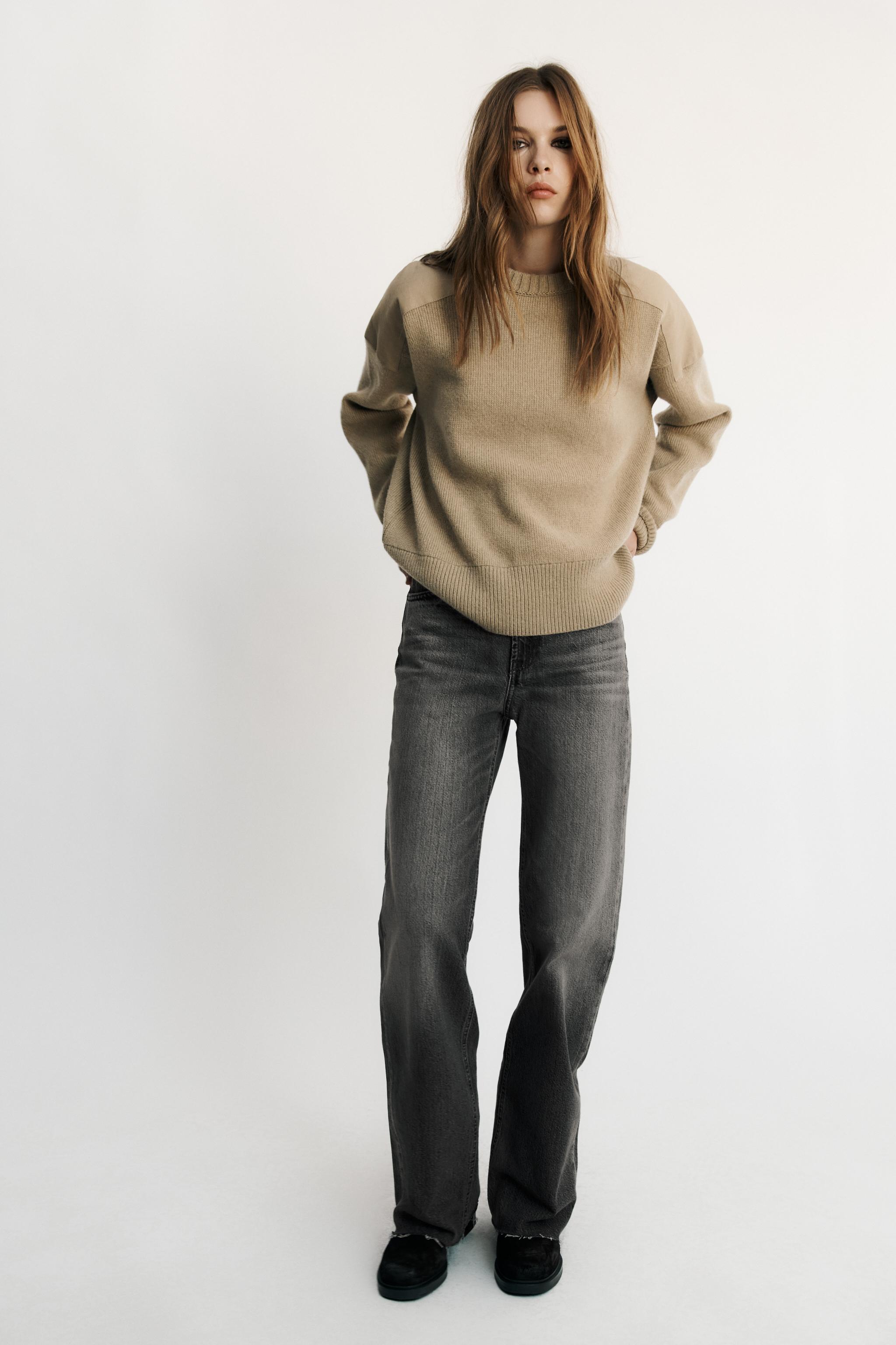 STRAIGHT-LEG LOW-RISE TRF JEANS — ZARA