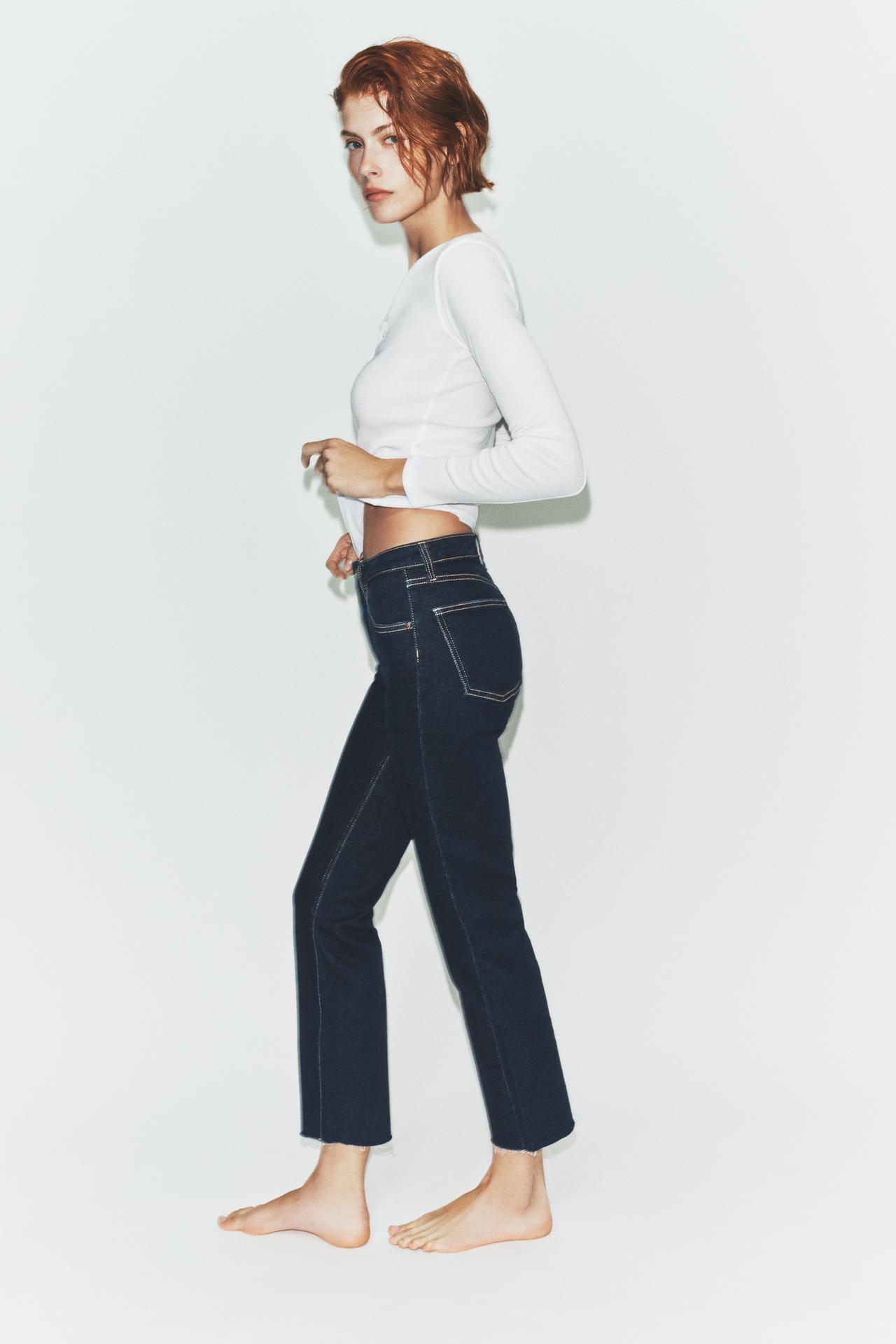 ДЖИНСЫ TRF CROPPED FLARE С ВЫСОКОЙ ПОСАДКОЙ