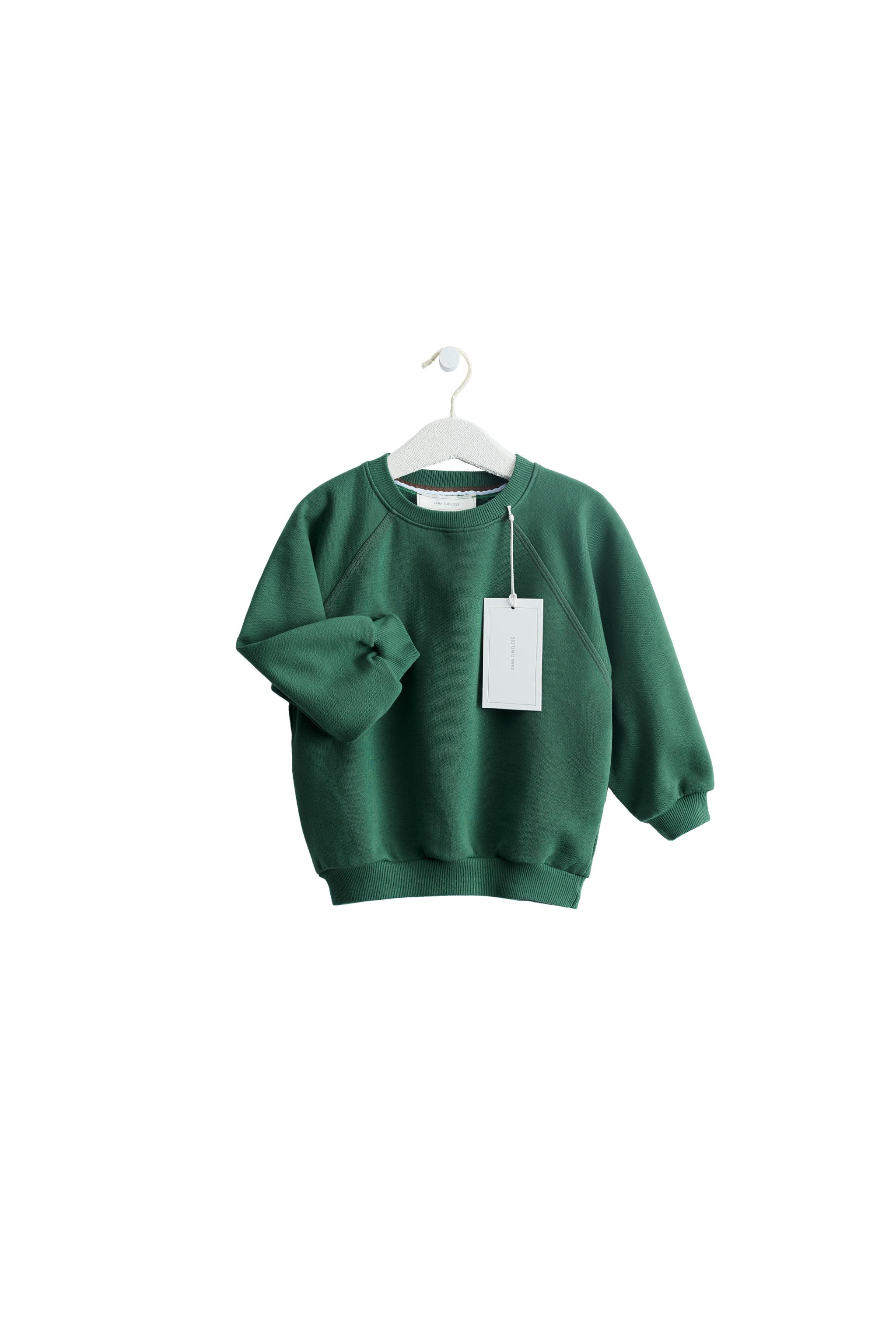 Свитшот TIMELESS однотонный — ZARA
