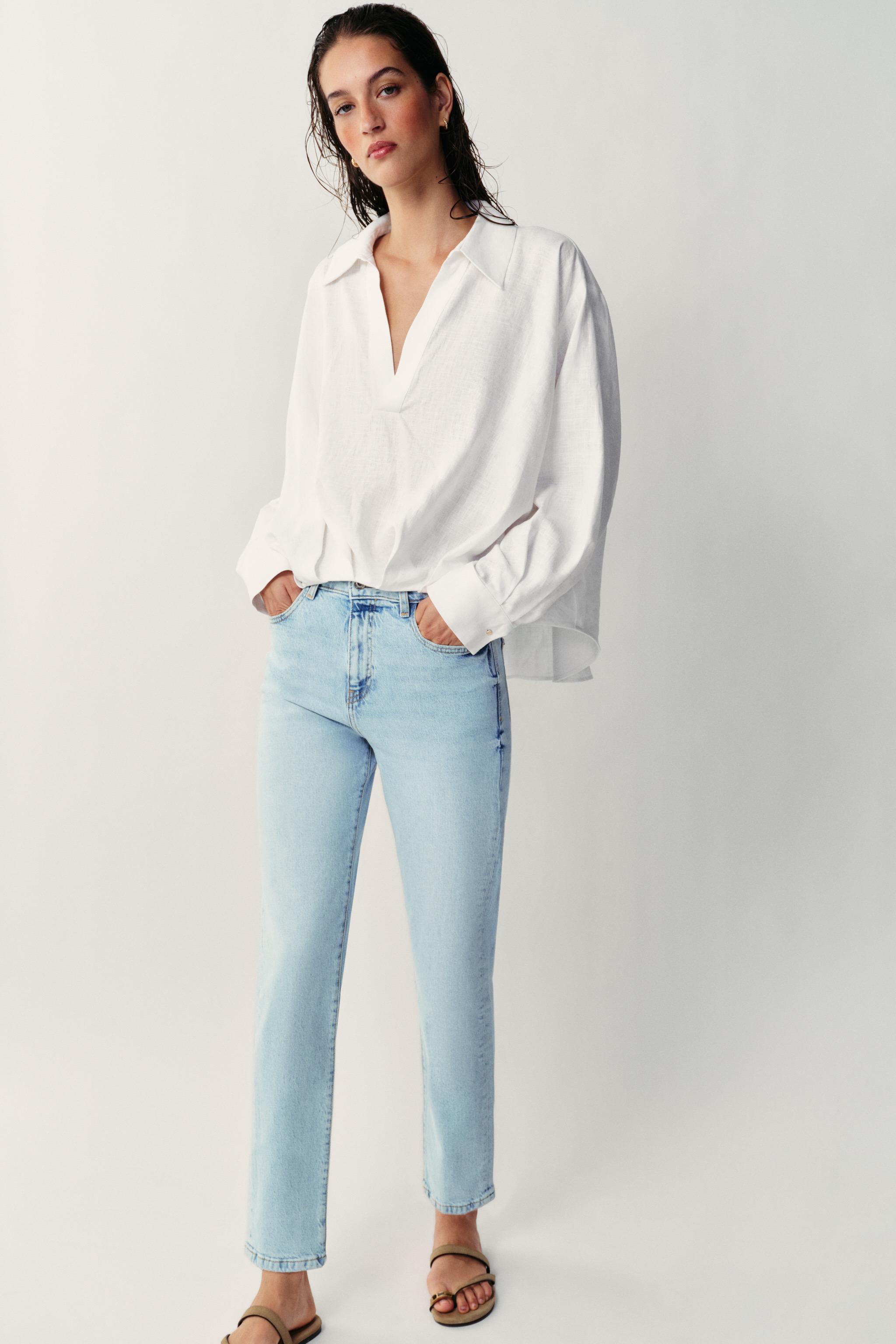 ДЖИНСЫ Z1975 MOM FIT С ВЫСОКОЙ ПОСАДКОЙ — ZARA