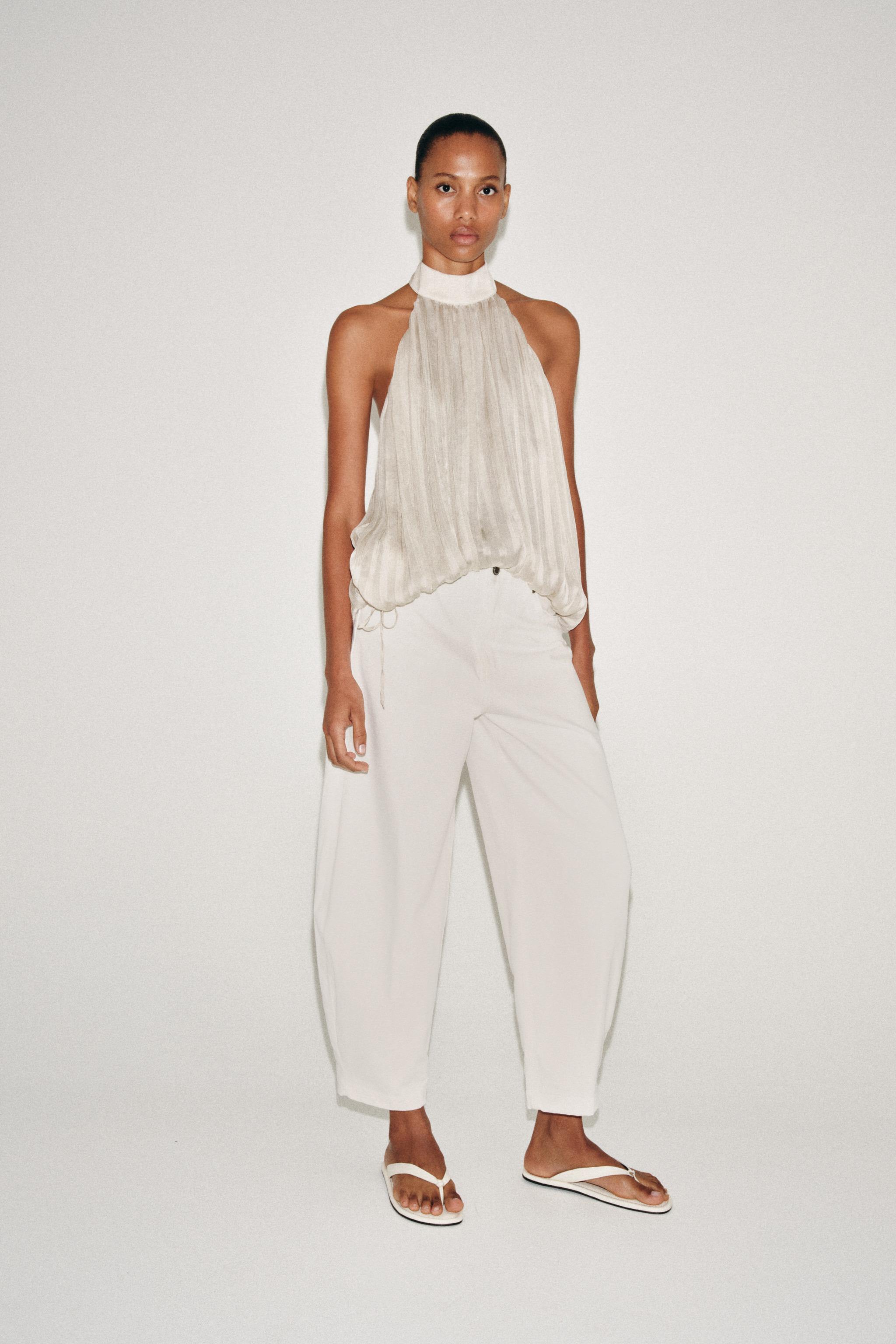 Джинсы ZW COLLECTION силуэта "бочонок" с высокой посадкой — ZARA