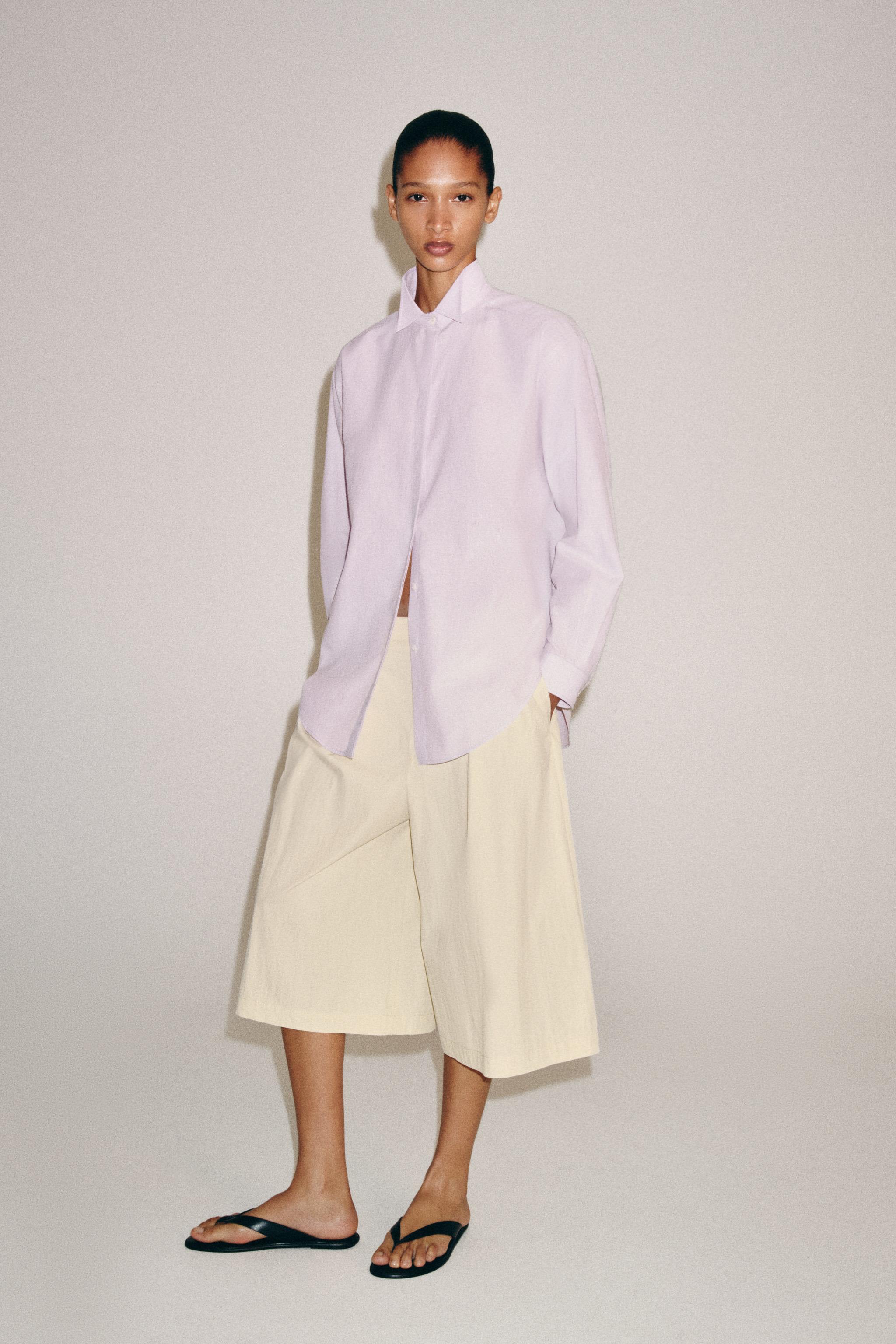 РУБАШКА В ПОЛОСКУ ZW COLLECTION — ZARA