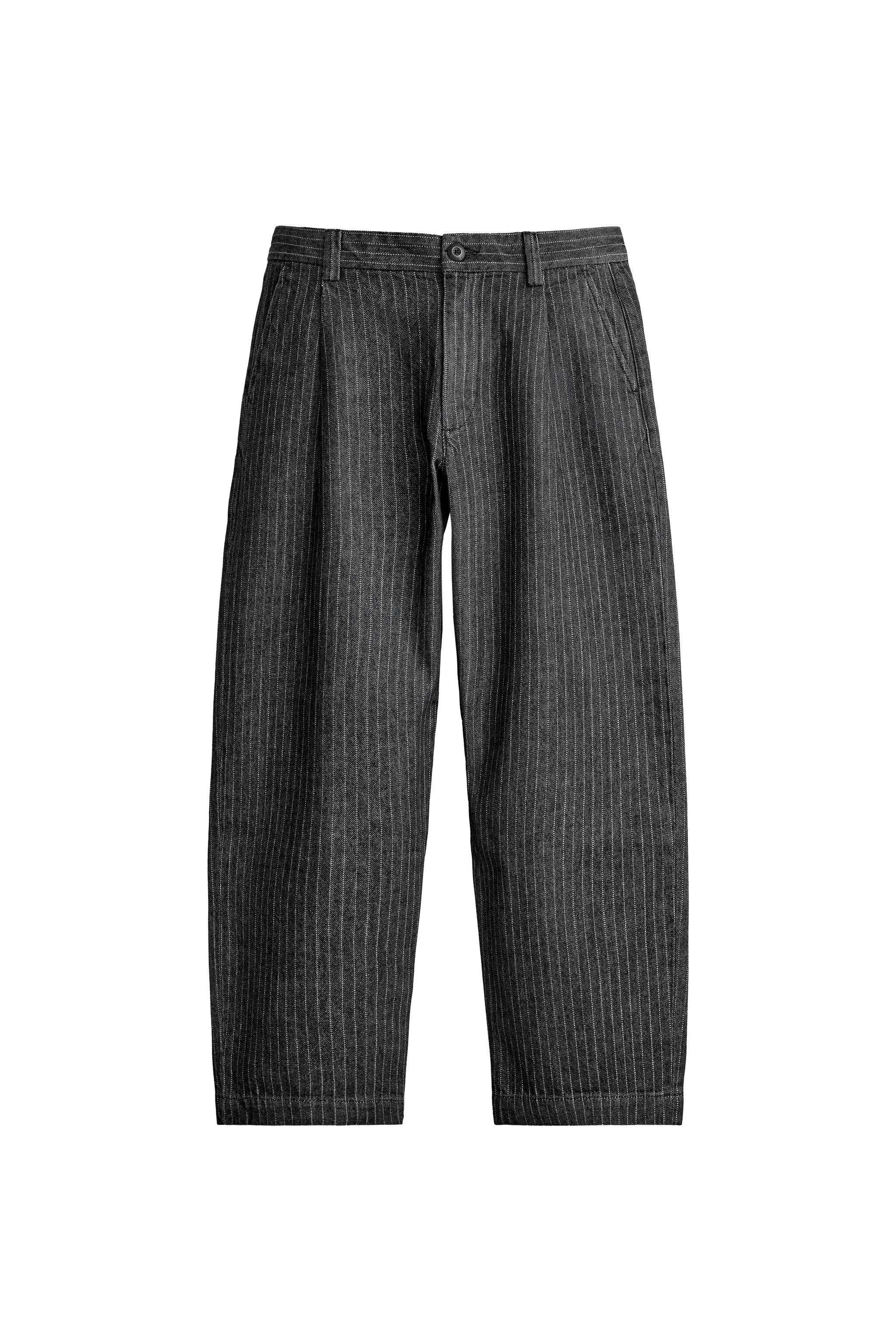 Брюки-чинос свободного кроя в складку — ZARA