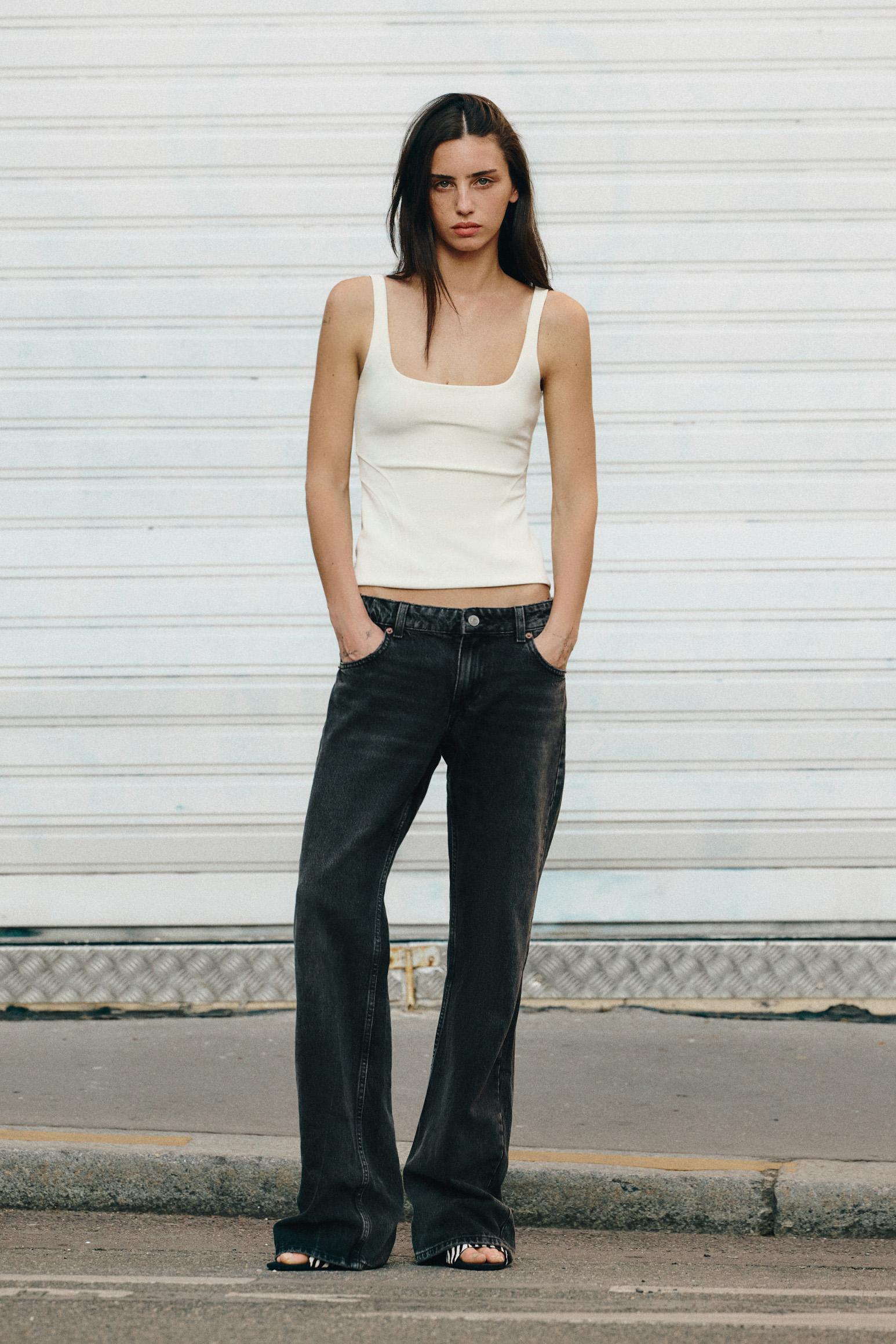 Топ с эффектом корсета из эластичной ткани — ZARA