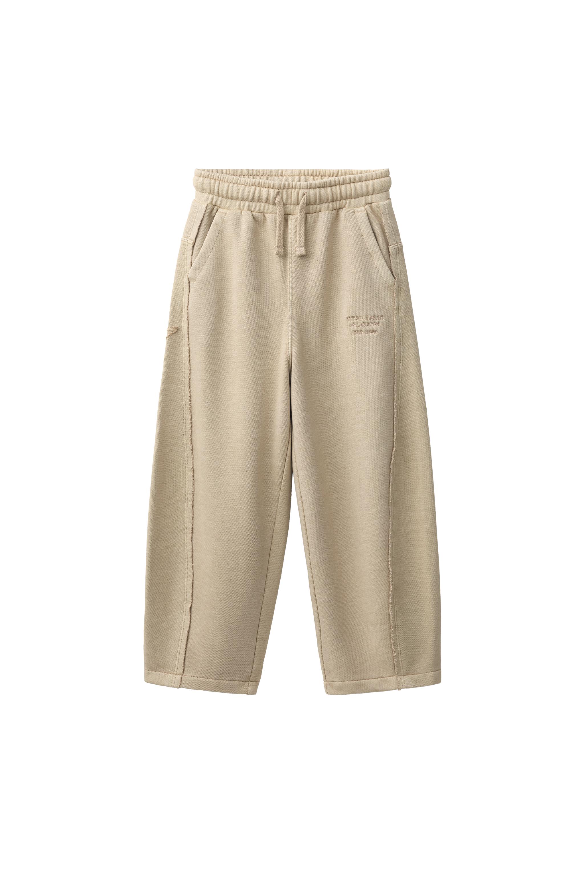 STRAIGHT-LEG STAR PATCH TROUSERS — ZARA