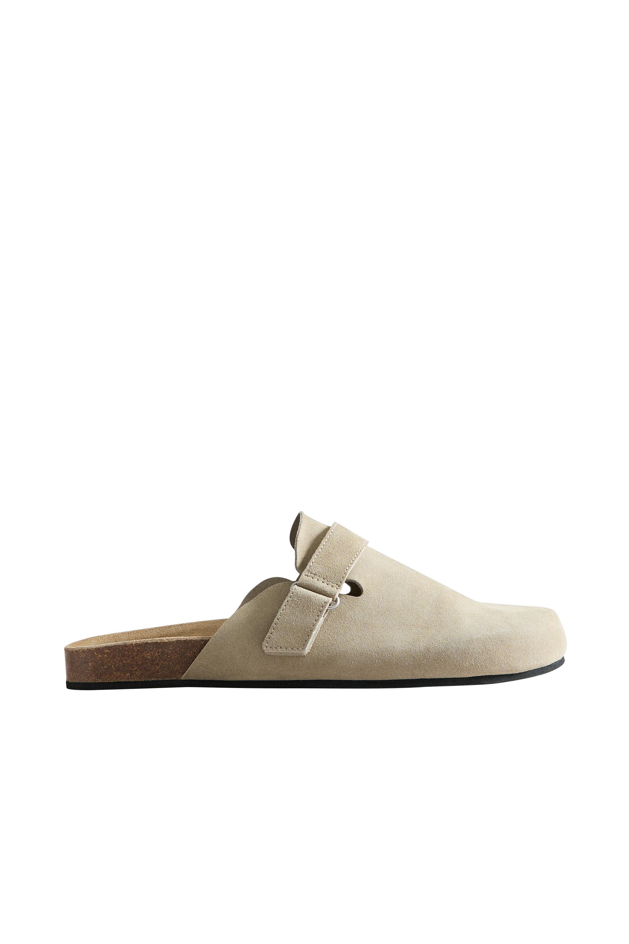 LEATHER STRAP CLOGS — ZARA