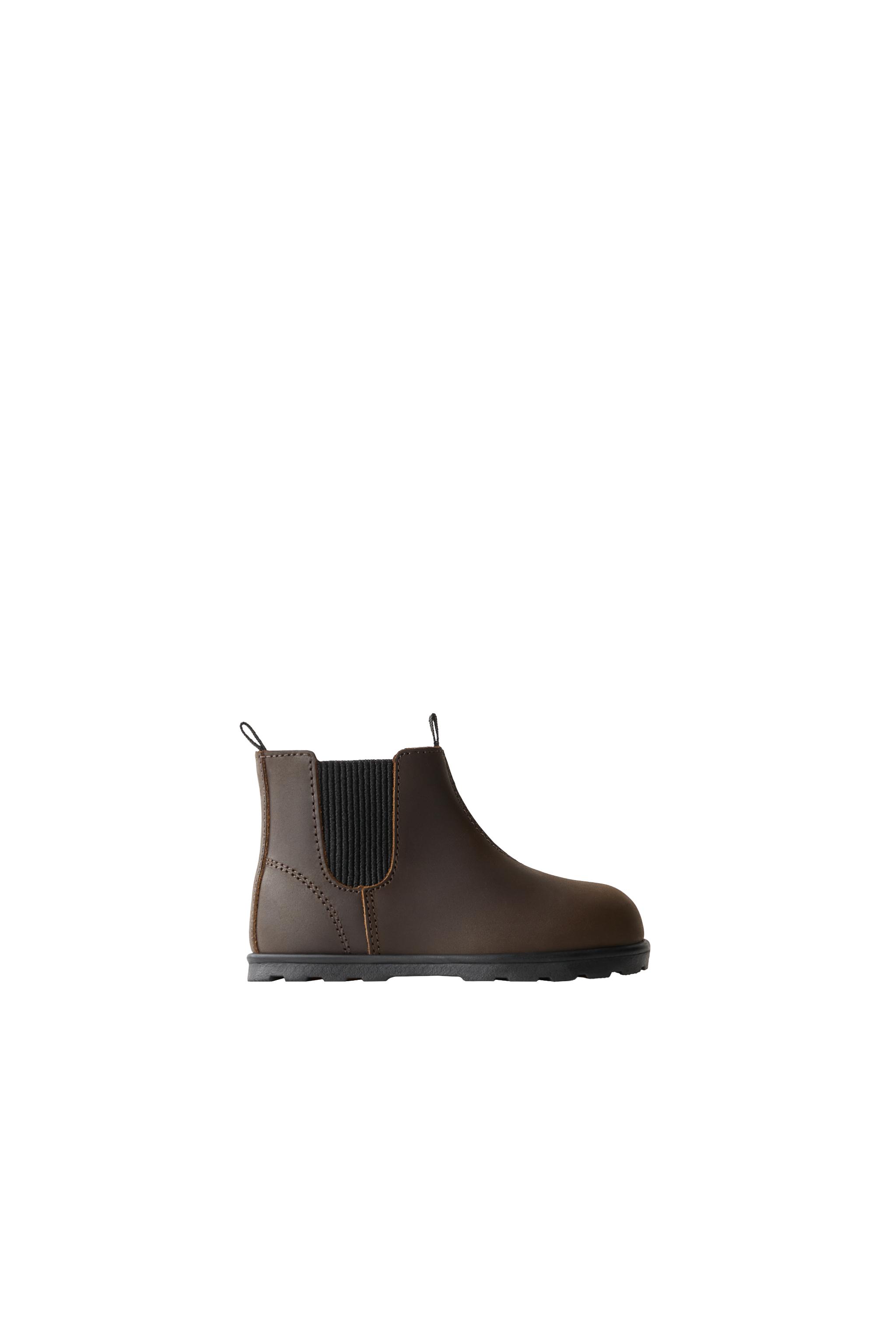 LEATHER BAREFOOT CHELSEA BOOTS — ZARA