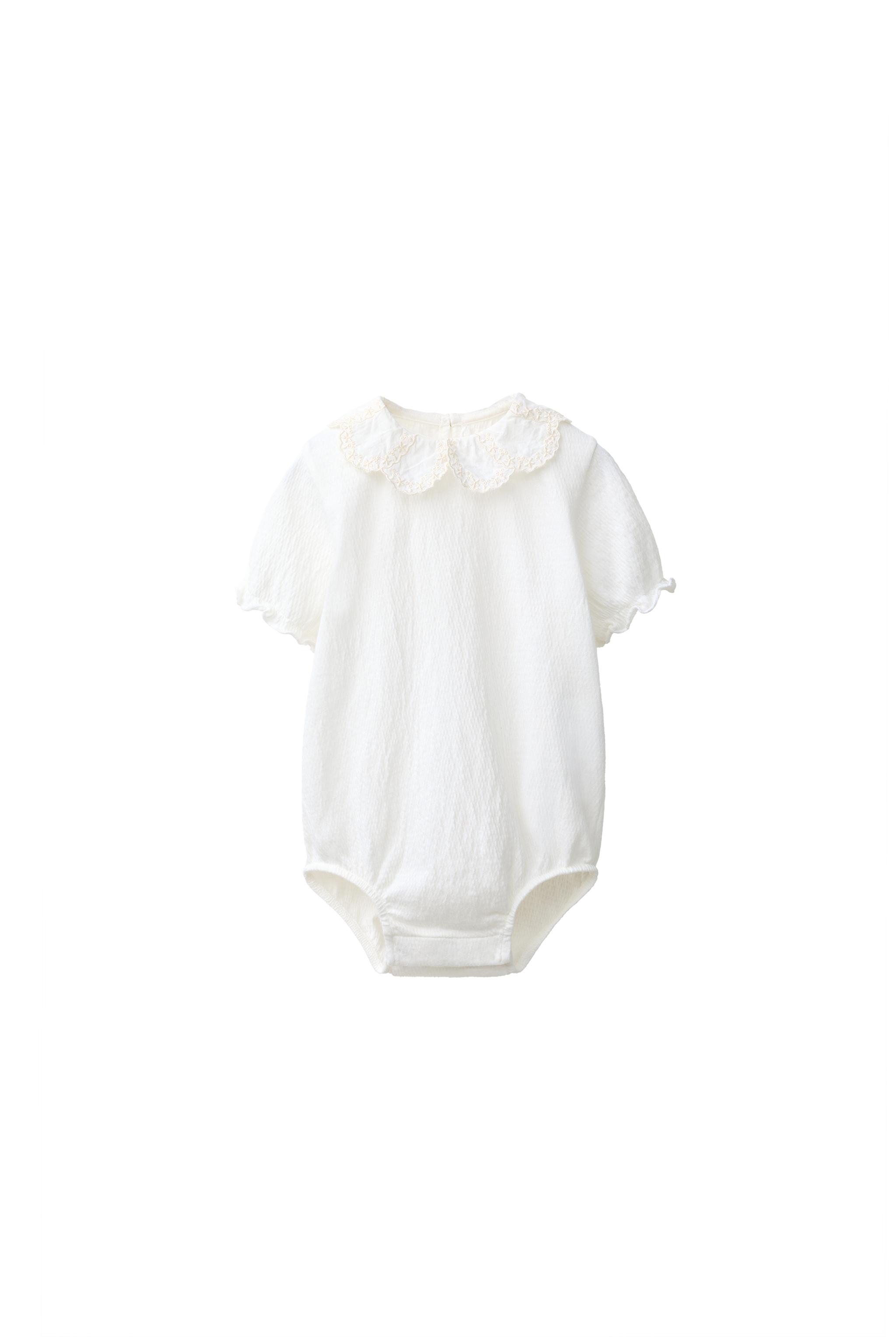 Боди с вышитым воротником — ZARA