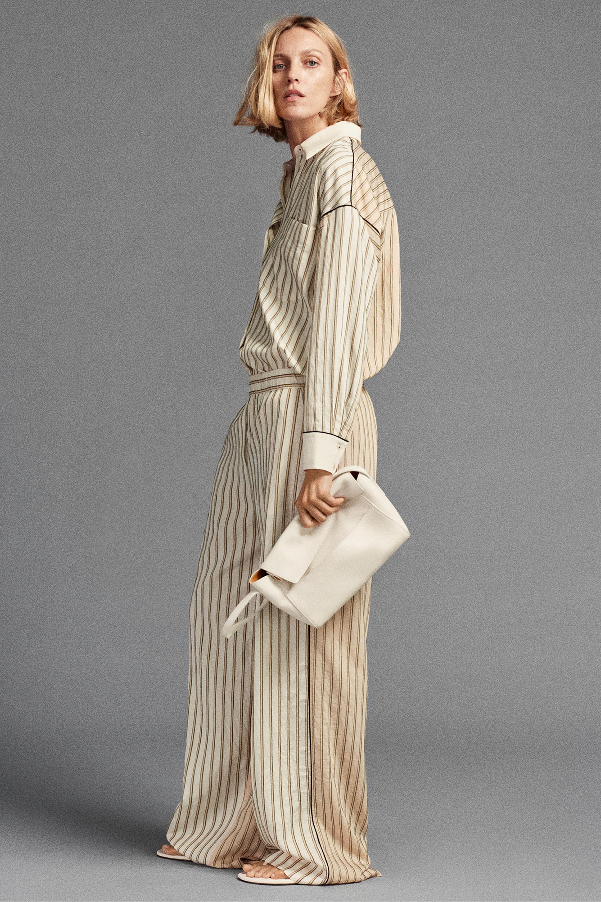 РУБАШКА В ПОЛОСКУ ZW COLLECTION — ZARA