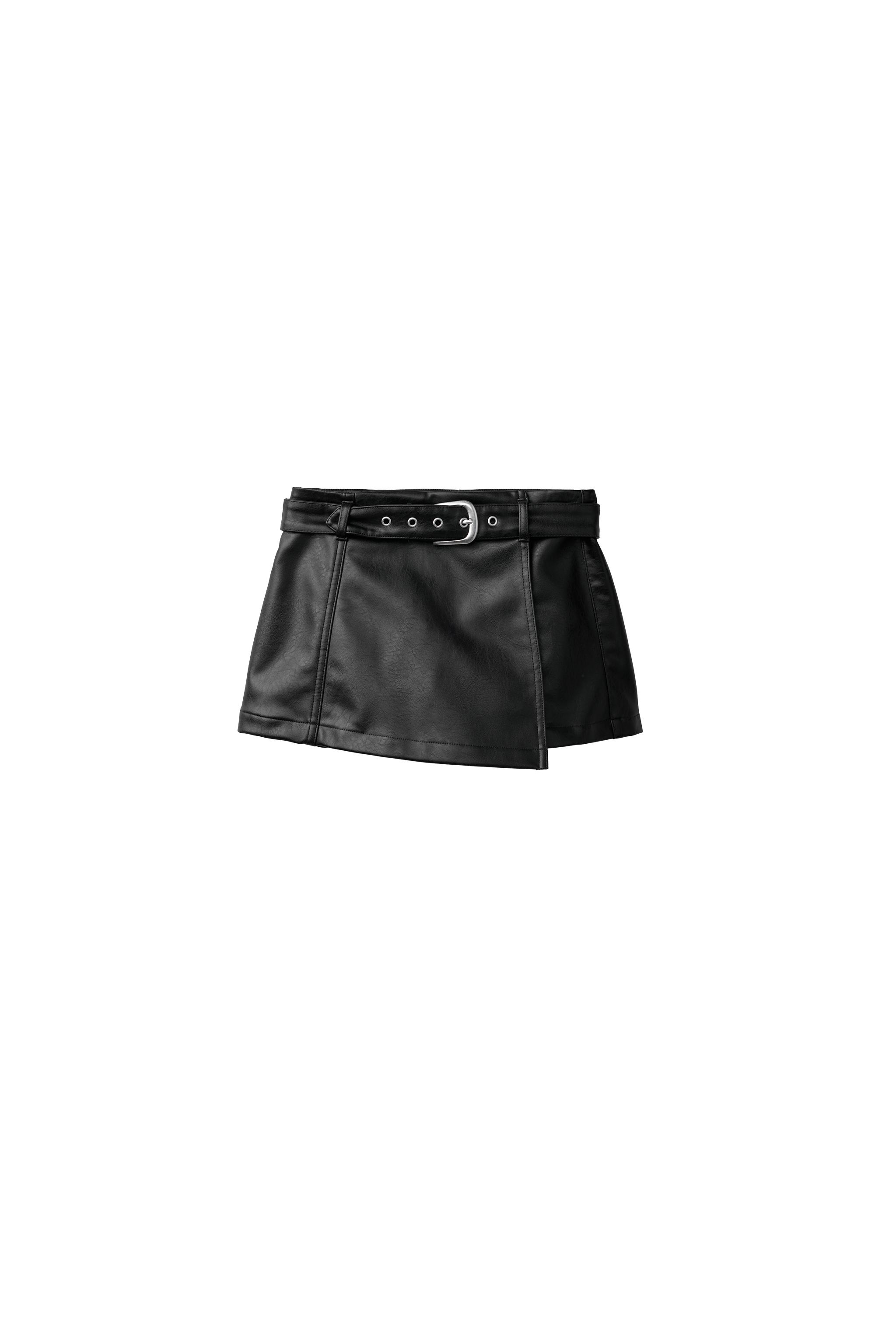 Юбка-шорты бермуды из искусственной кожи — ZARA