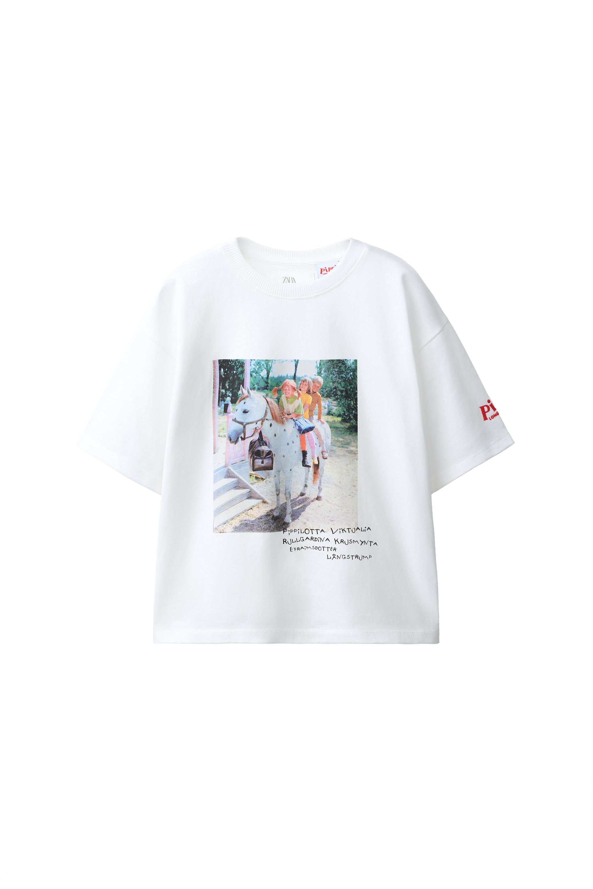 ФУТБОЛКА «ПЕППИ ДЛИННЫЙЧУЛОК» © ASTRID LINDGREN COMPANY — ZARA