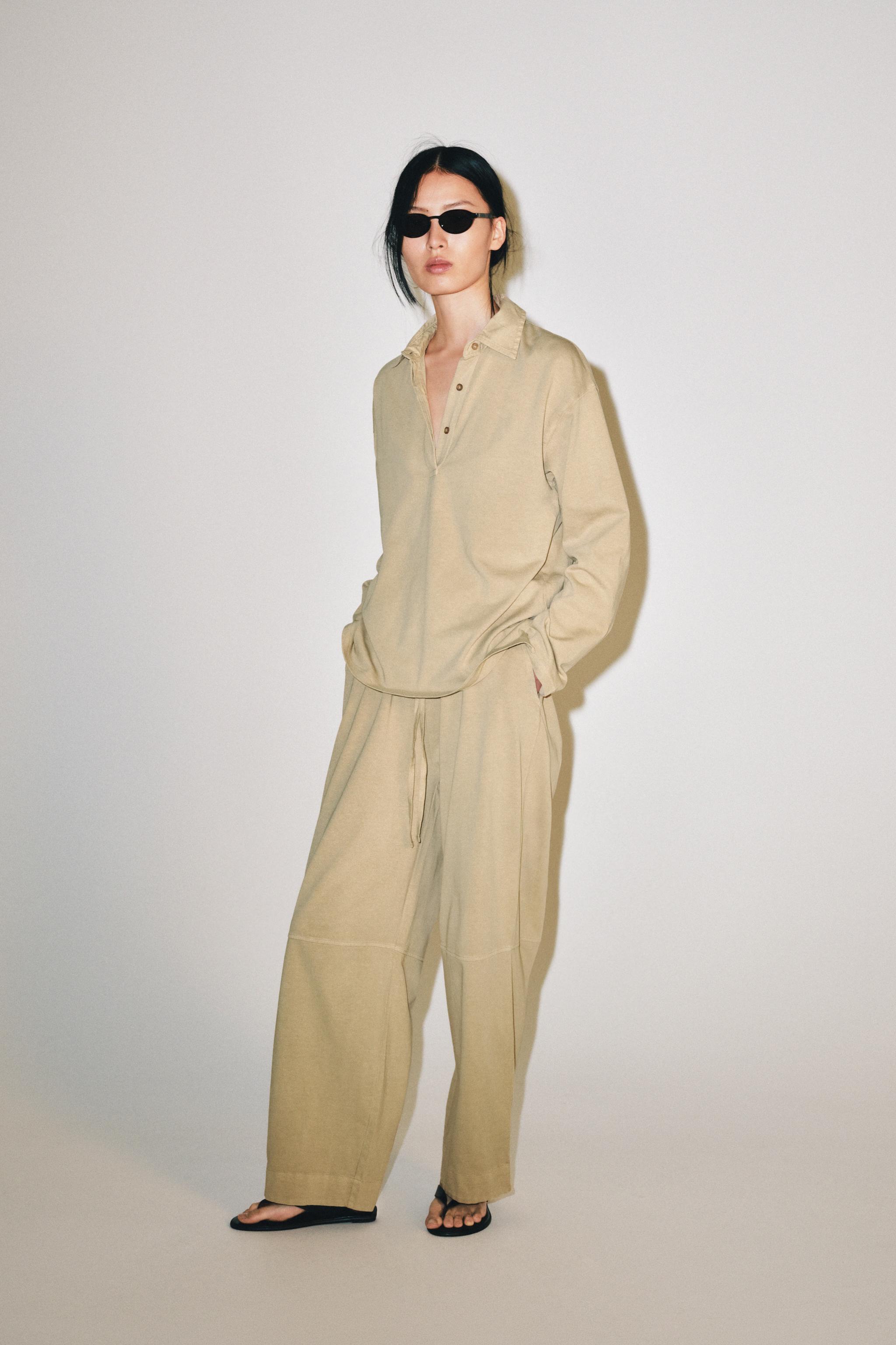 ХЛОПКОВОЕ ПОЛО ОВЕРСАЙЗ — ZARA