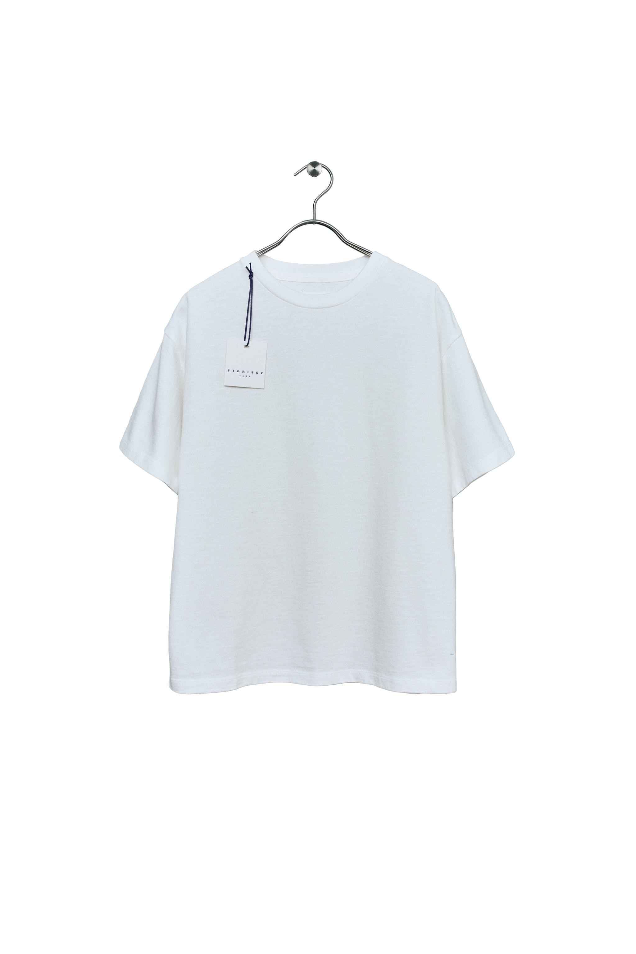 Однотонная футболка — ZARA