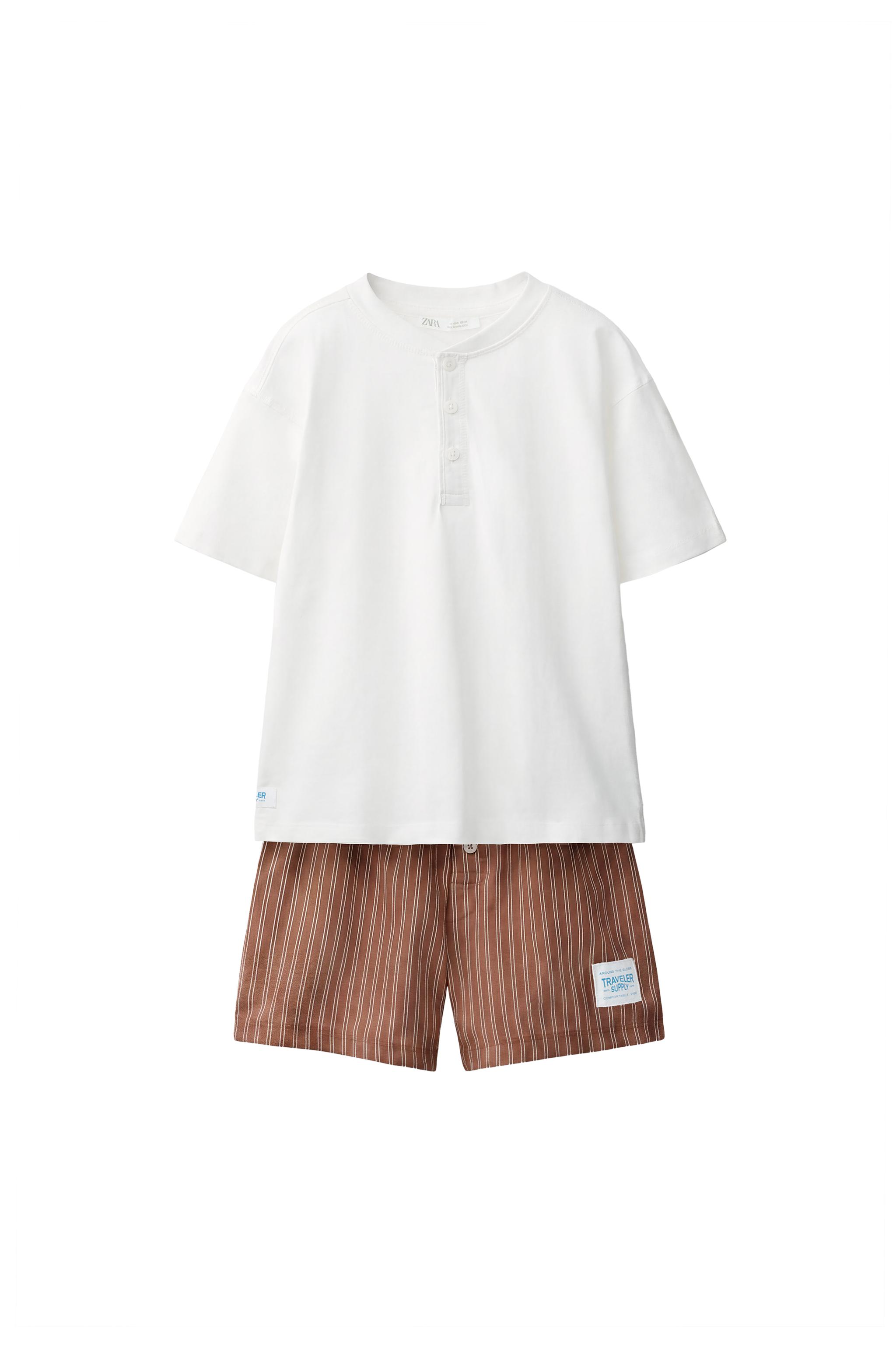 6-14 ЛЕТ/КОМБИНИРОВАННАЯ ПИЖАМА — ZARA