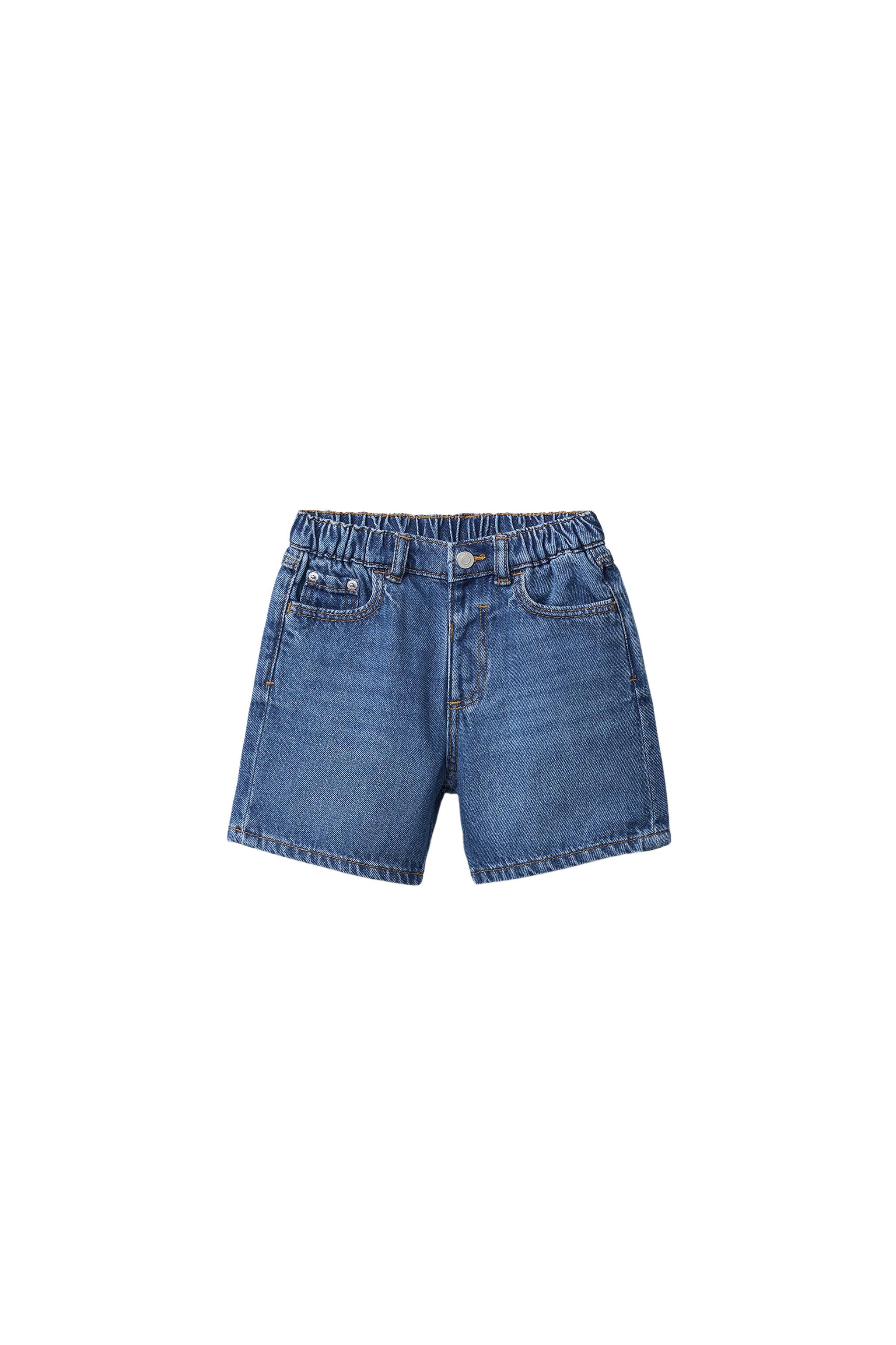 Бермуды из денима свободного кроя — ZARA